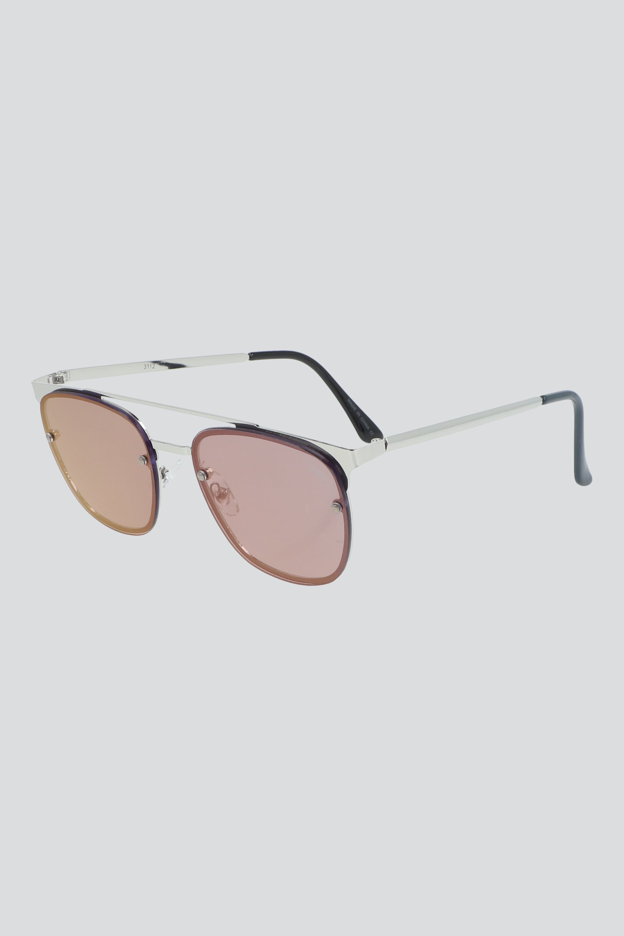 Lentes retro doble metal PLATA