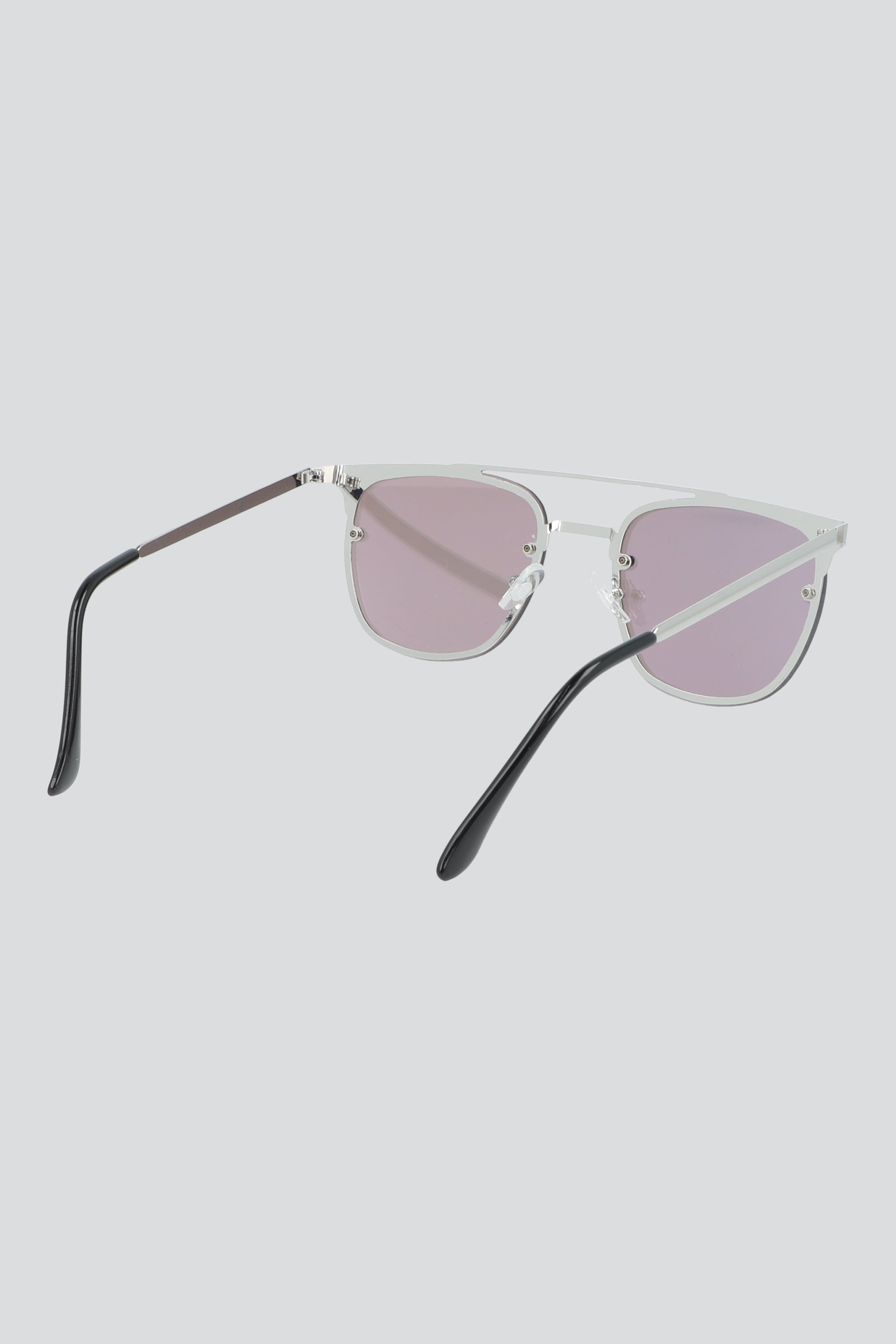 Lentes retro doble metal PLATA