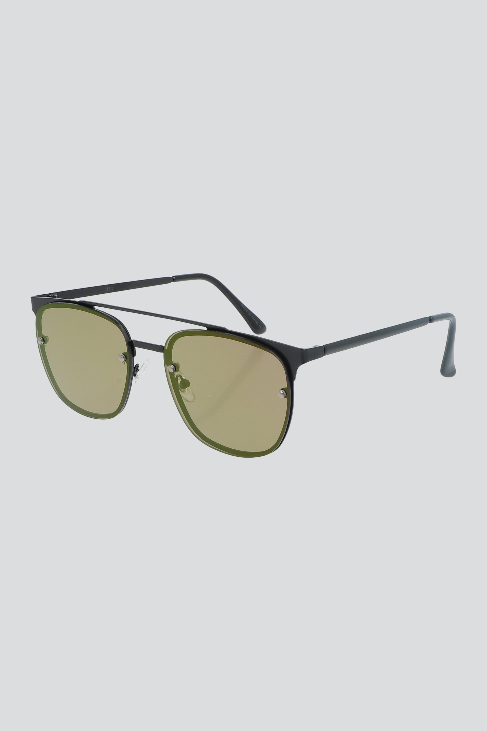 Lentes retro doble metal NEGRO