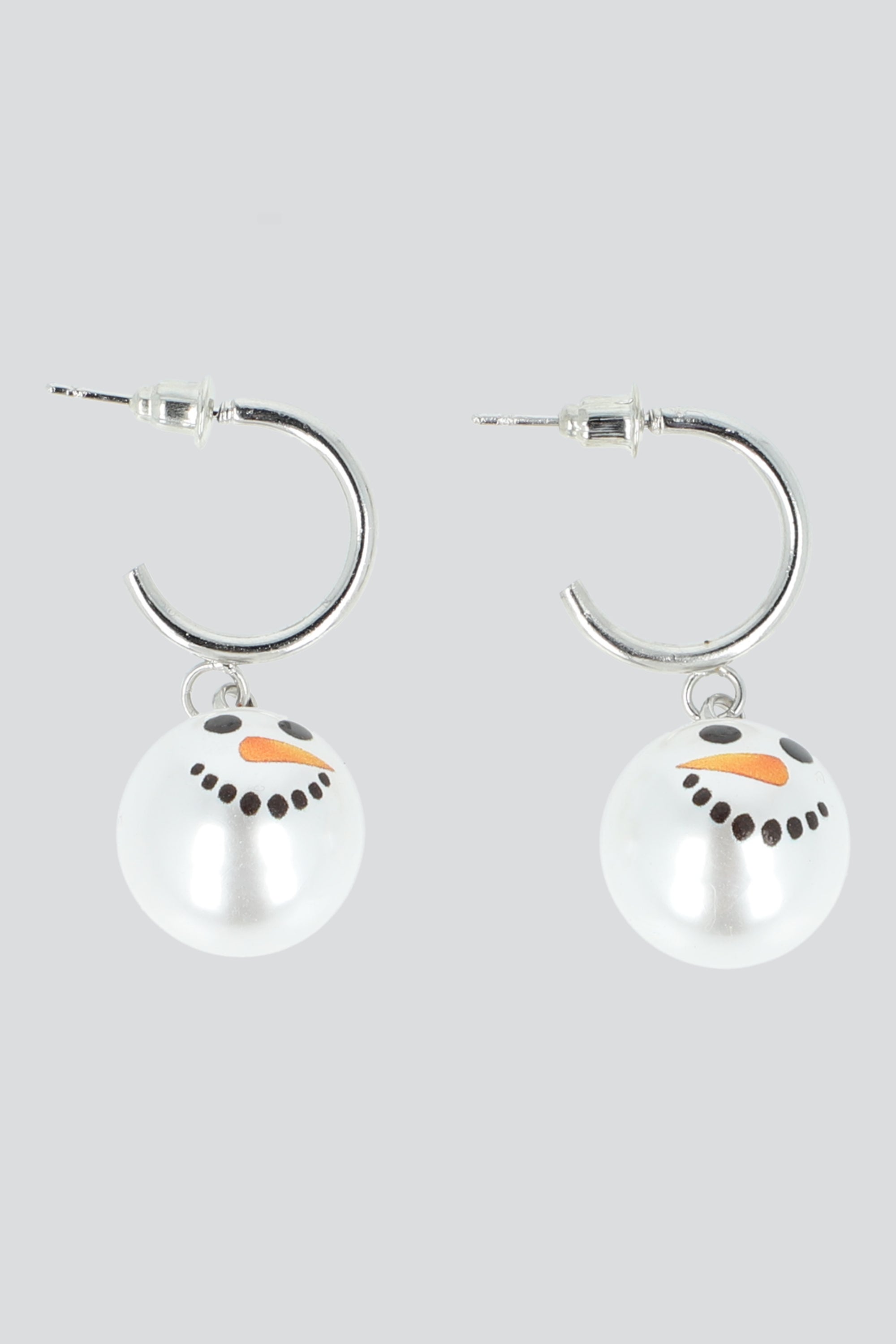 Arracadas muñeco de nieve PLATA