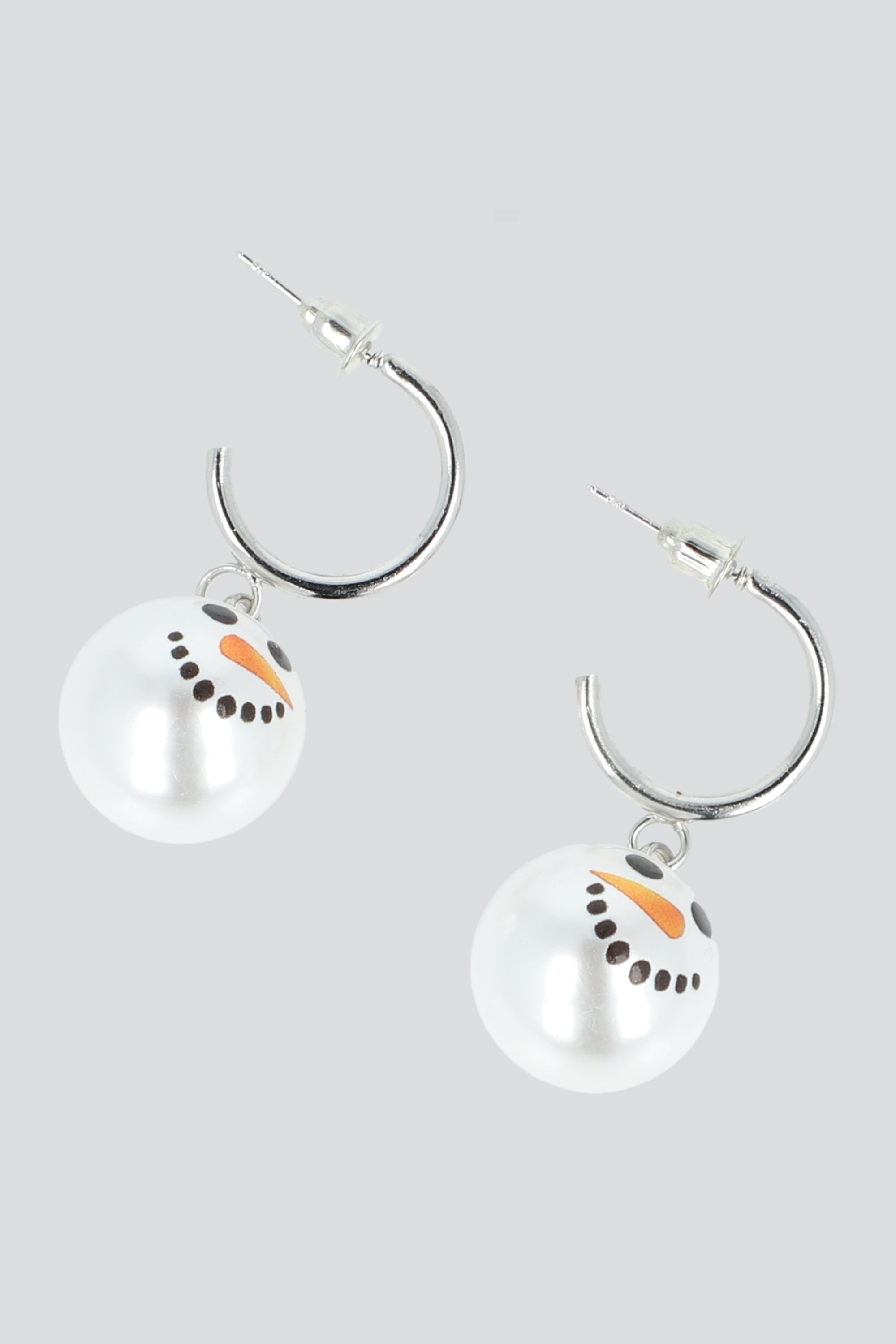 Arracadas muñeco de nieve PLATA