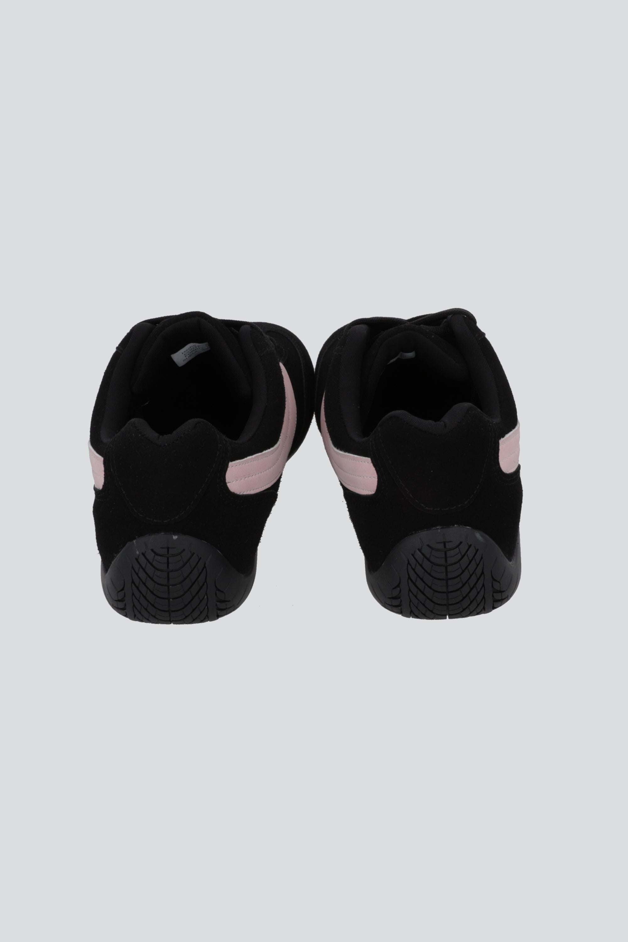 Tenis delgado gamuza lineas NEGRO