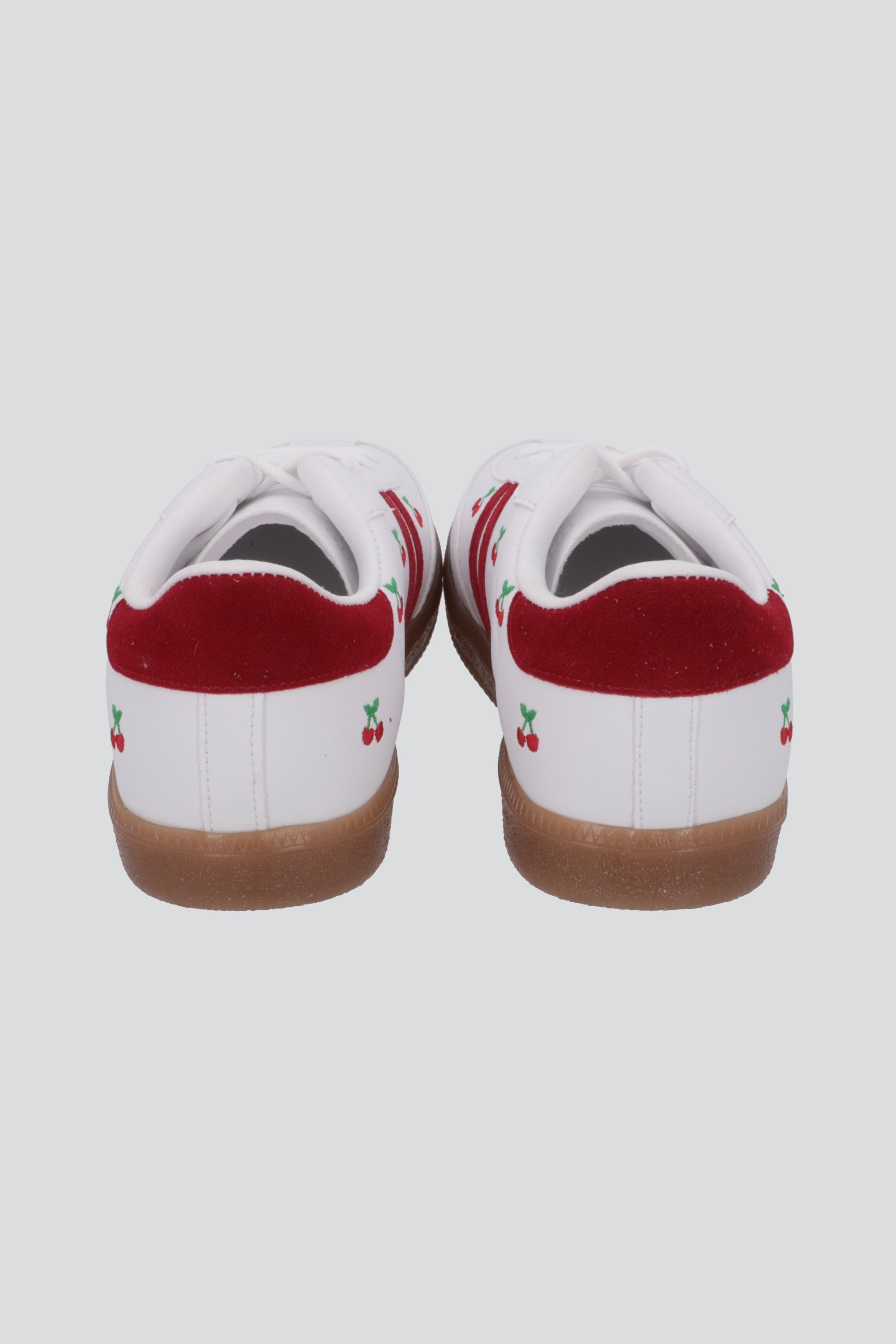 Tenis dos lineas cerezas ROJO