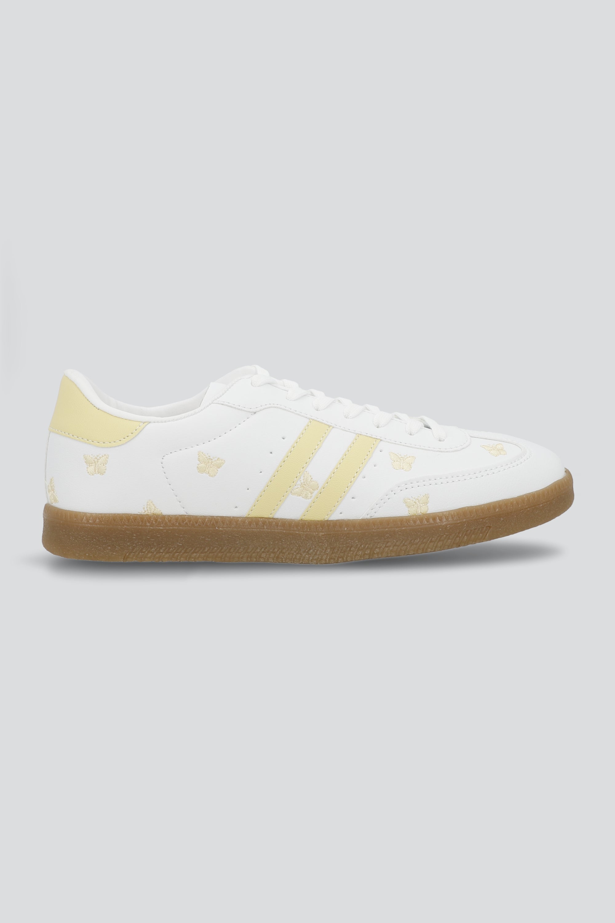 Tenis dos lineas mariposa AMARILLO