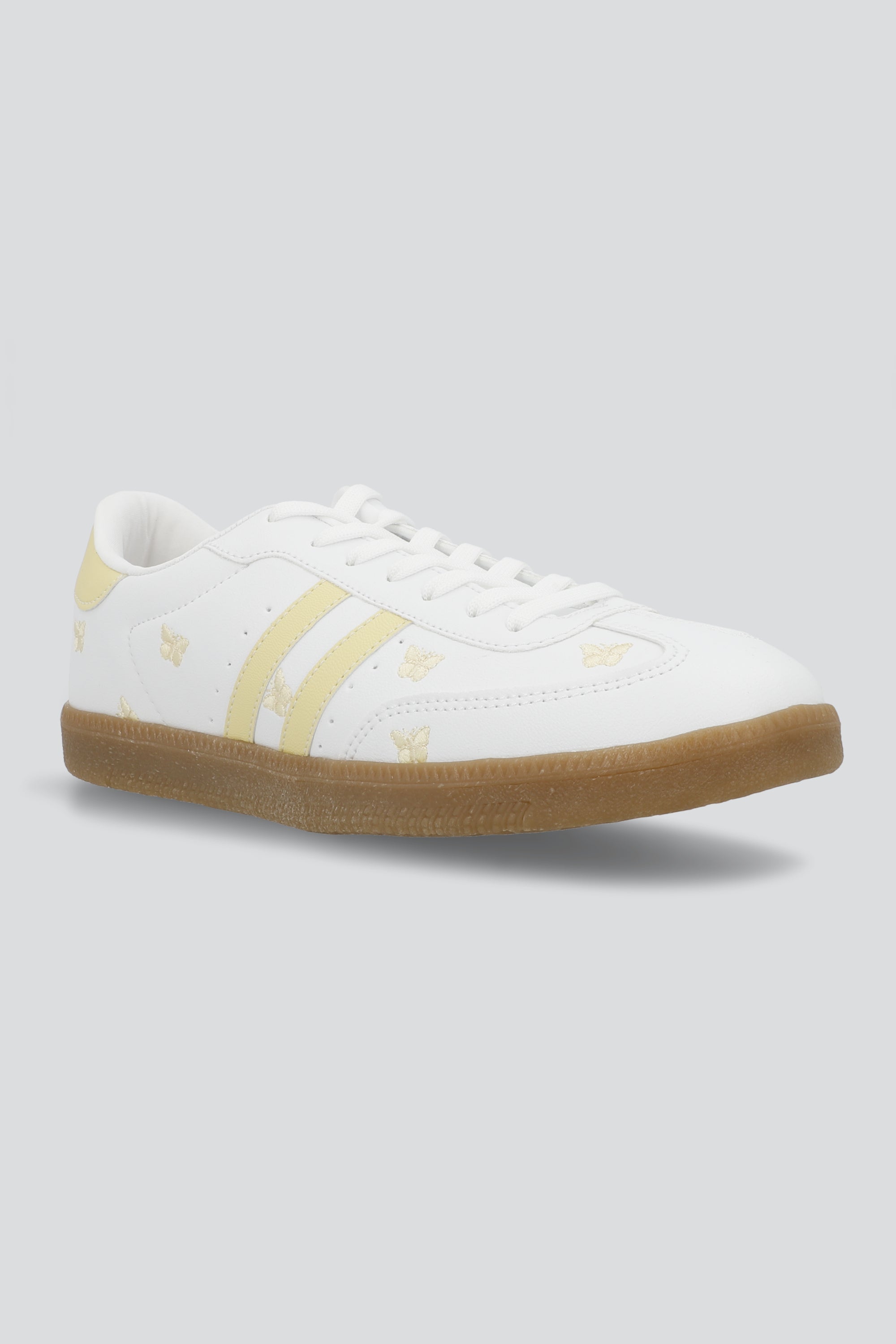 Tenis dos lineas mariposa AMARILLO