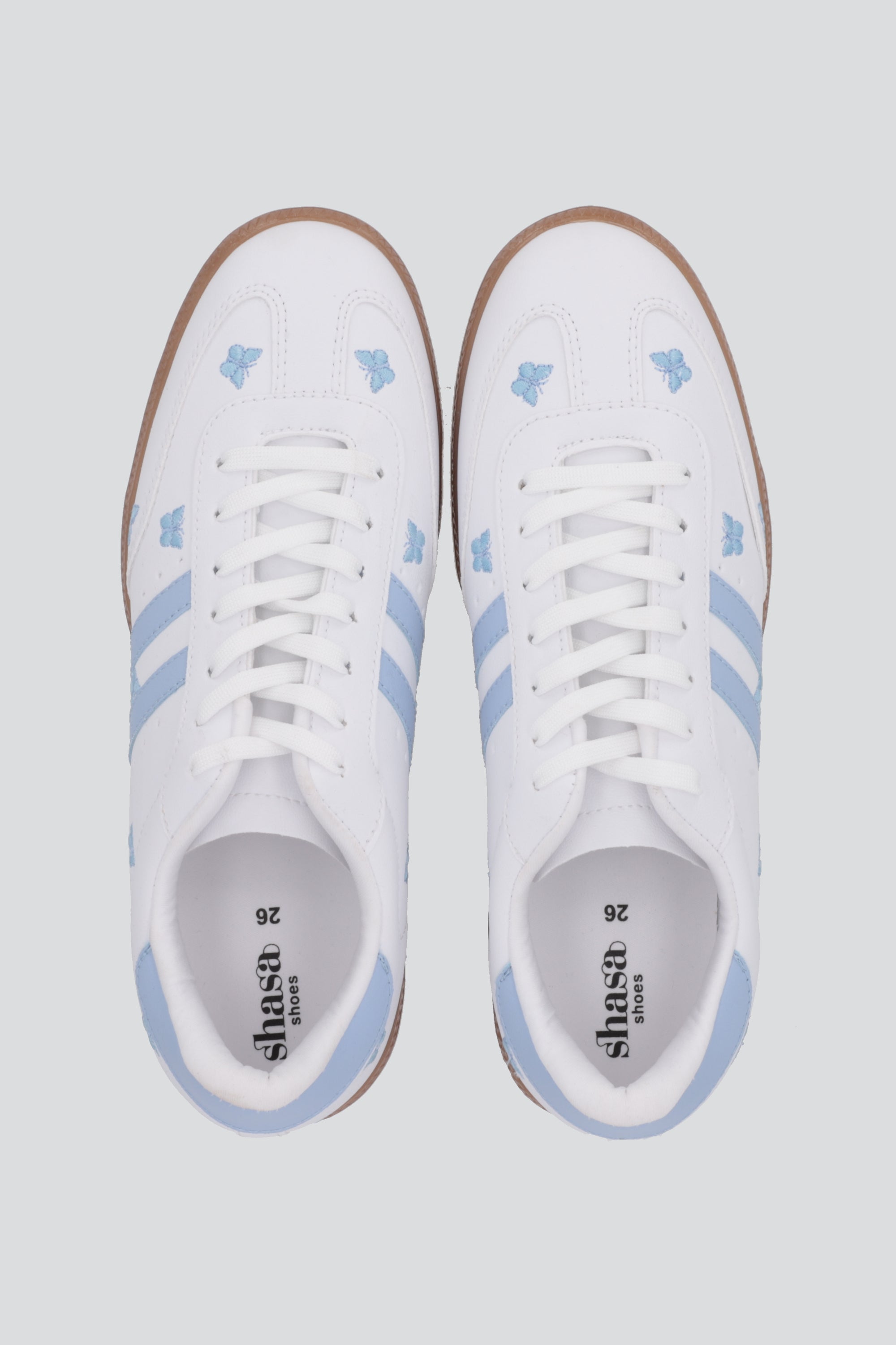 Tenis dos lineas mariposa AZUL