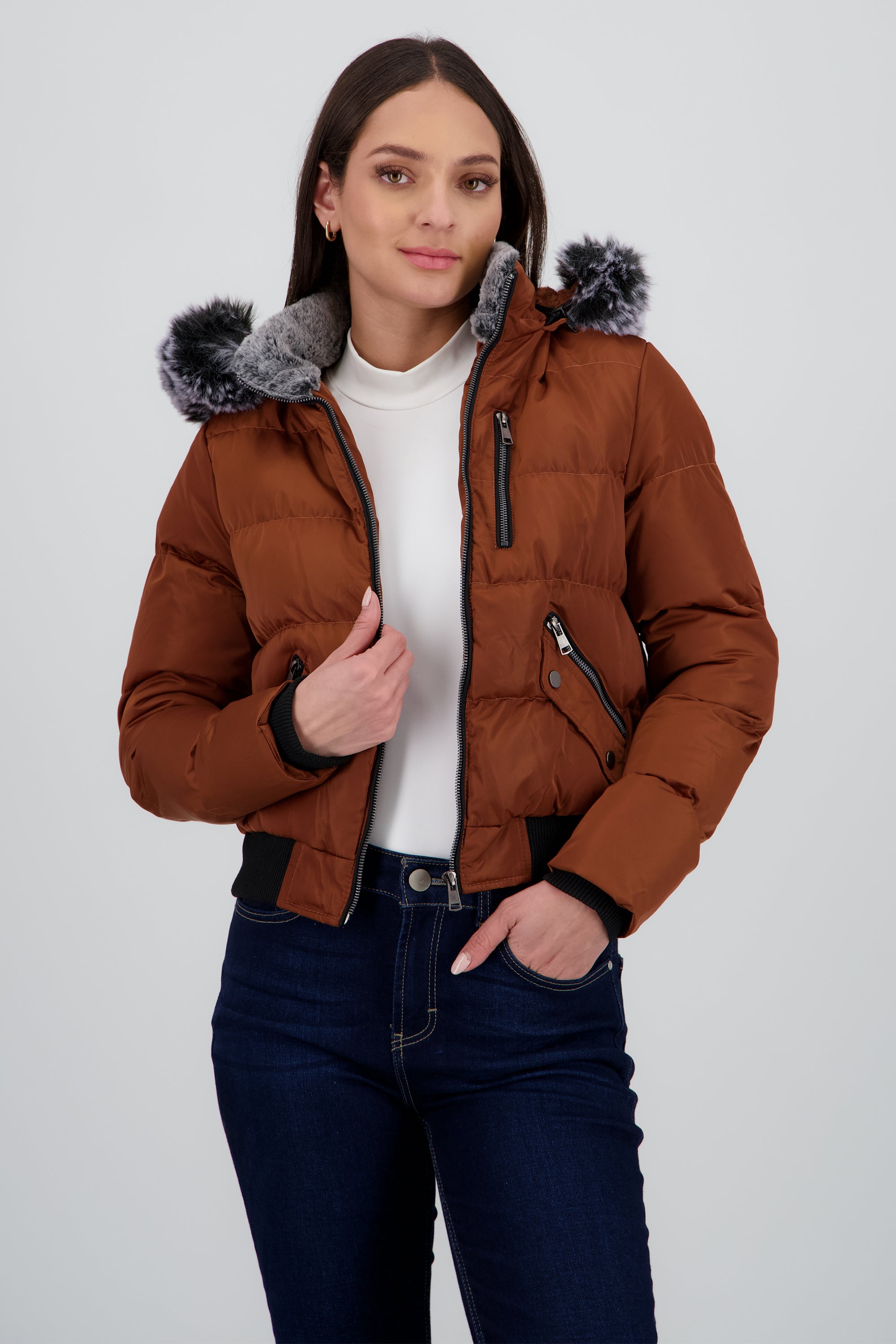 Chamarra bomber det peluche LADRILLO