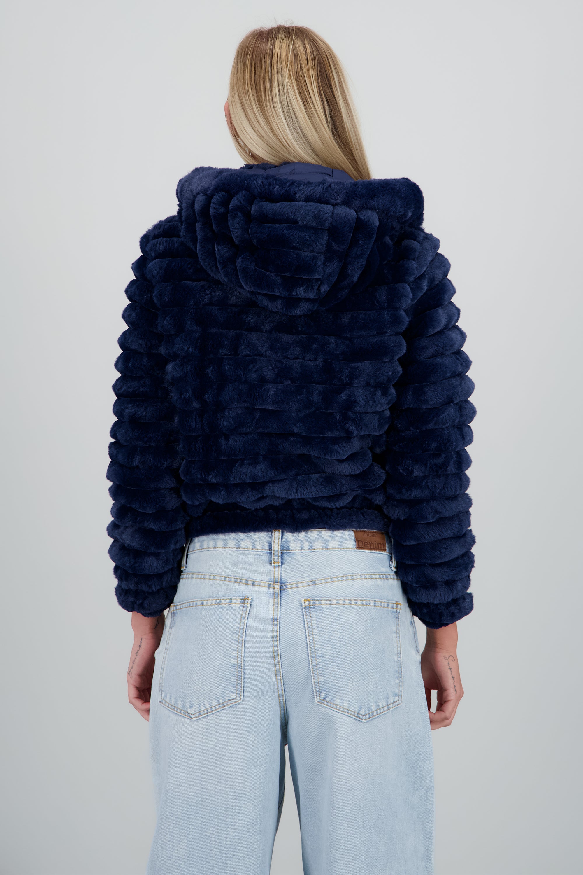 Chamarra peluche doble vista MARINO