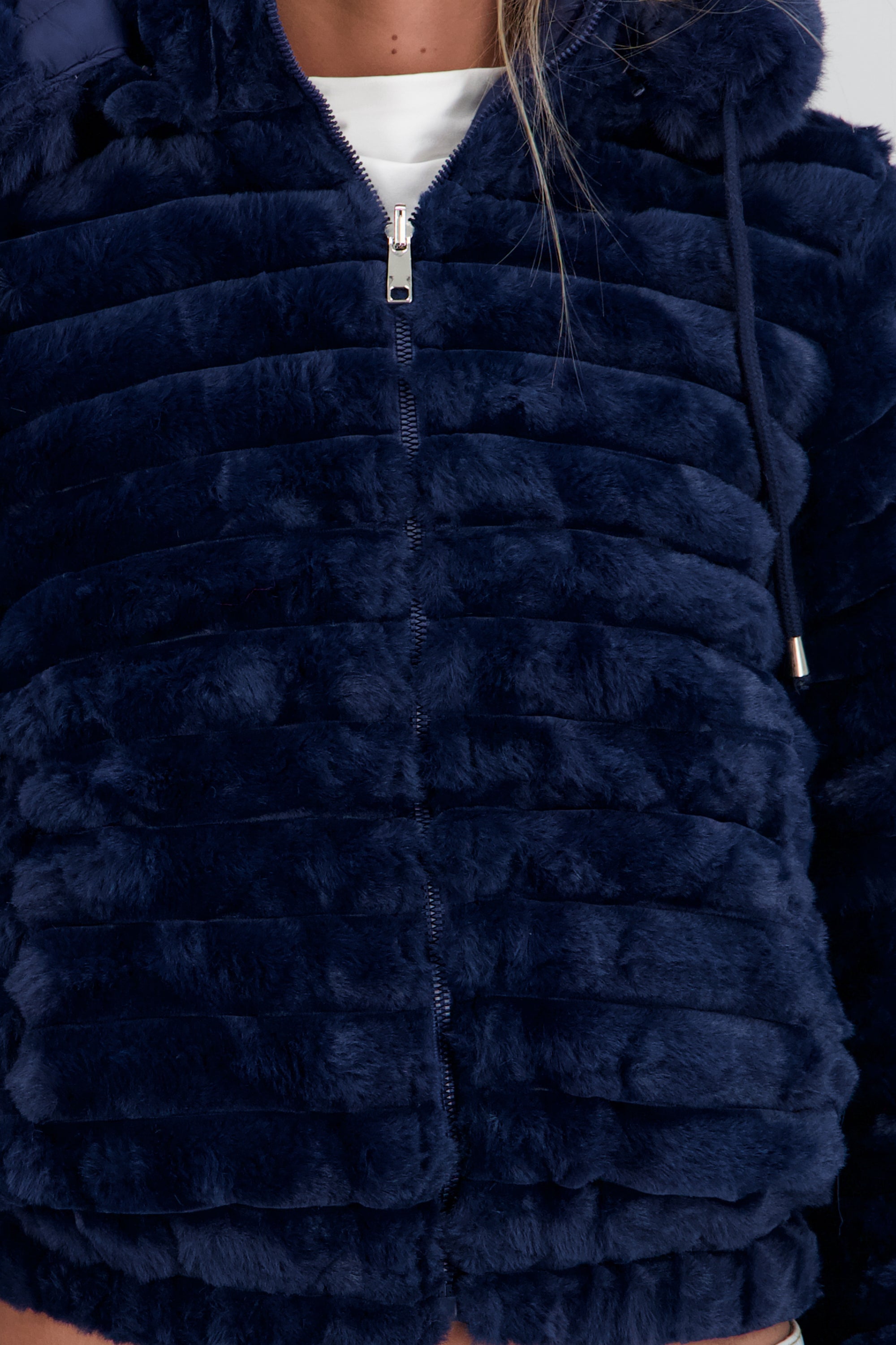 Chamarra peluche doble vista MARINO