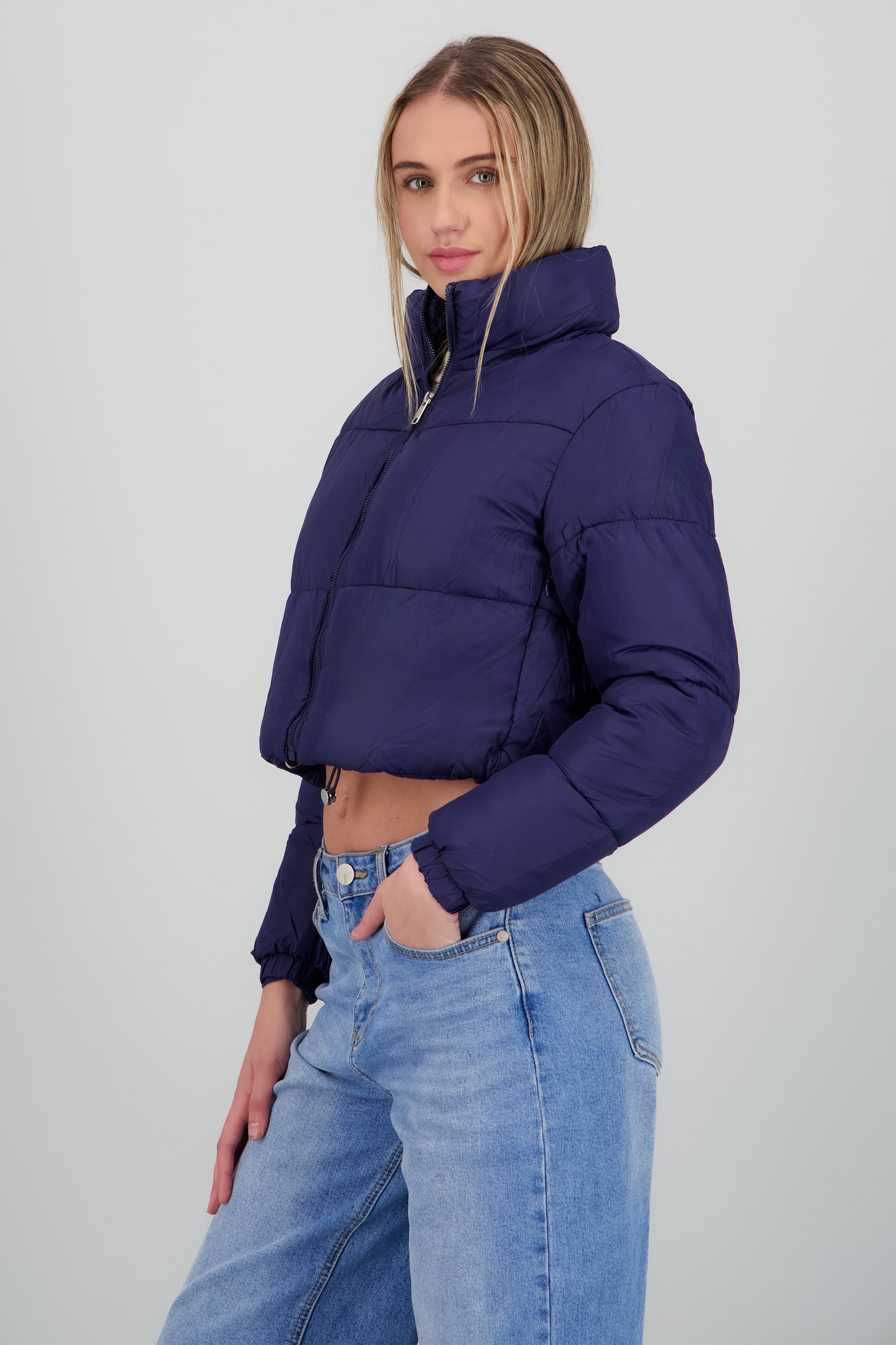 Chamarra puffer crop MARINO
