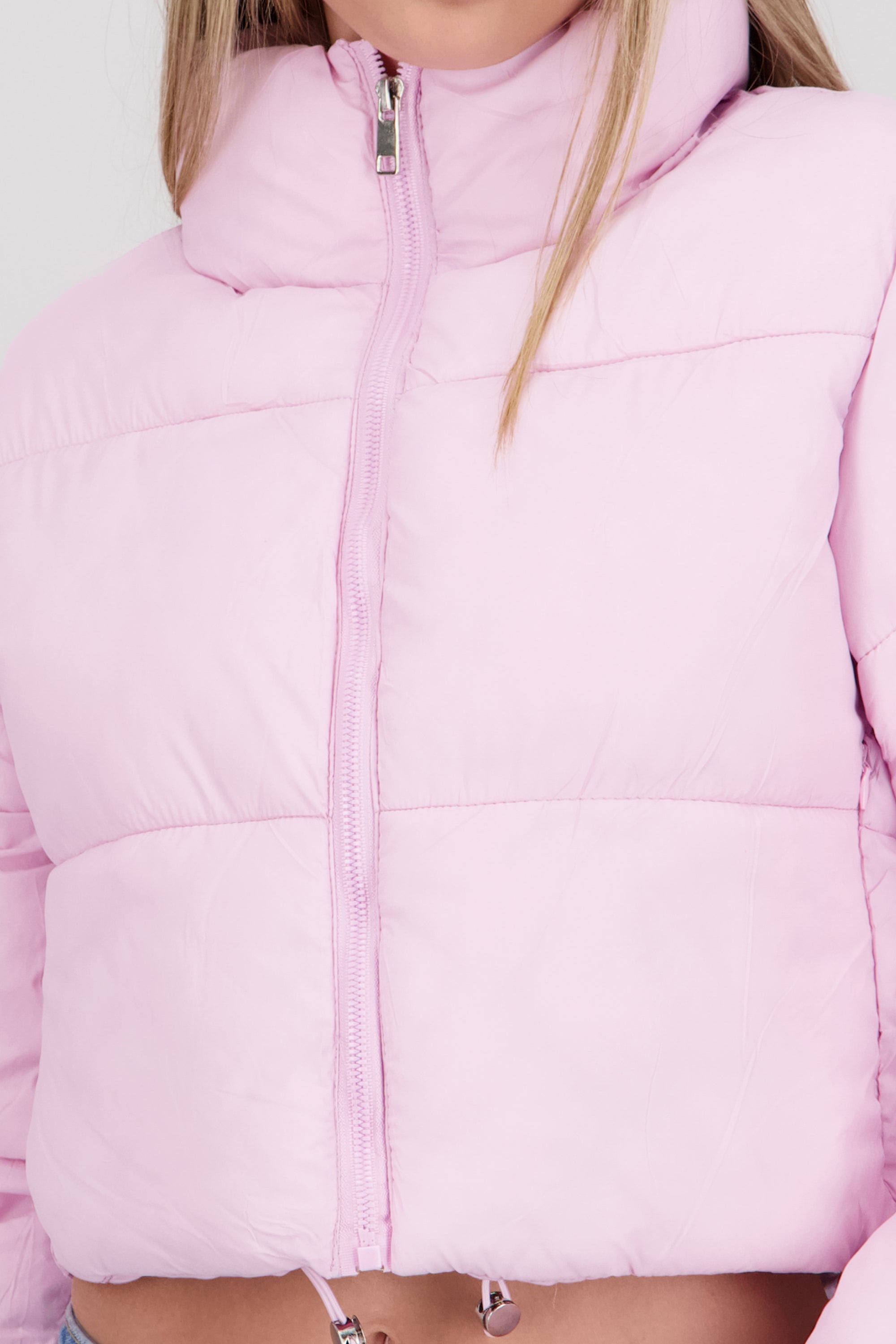 Chamarra puffer crop ROSA