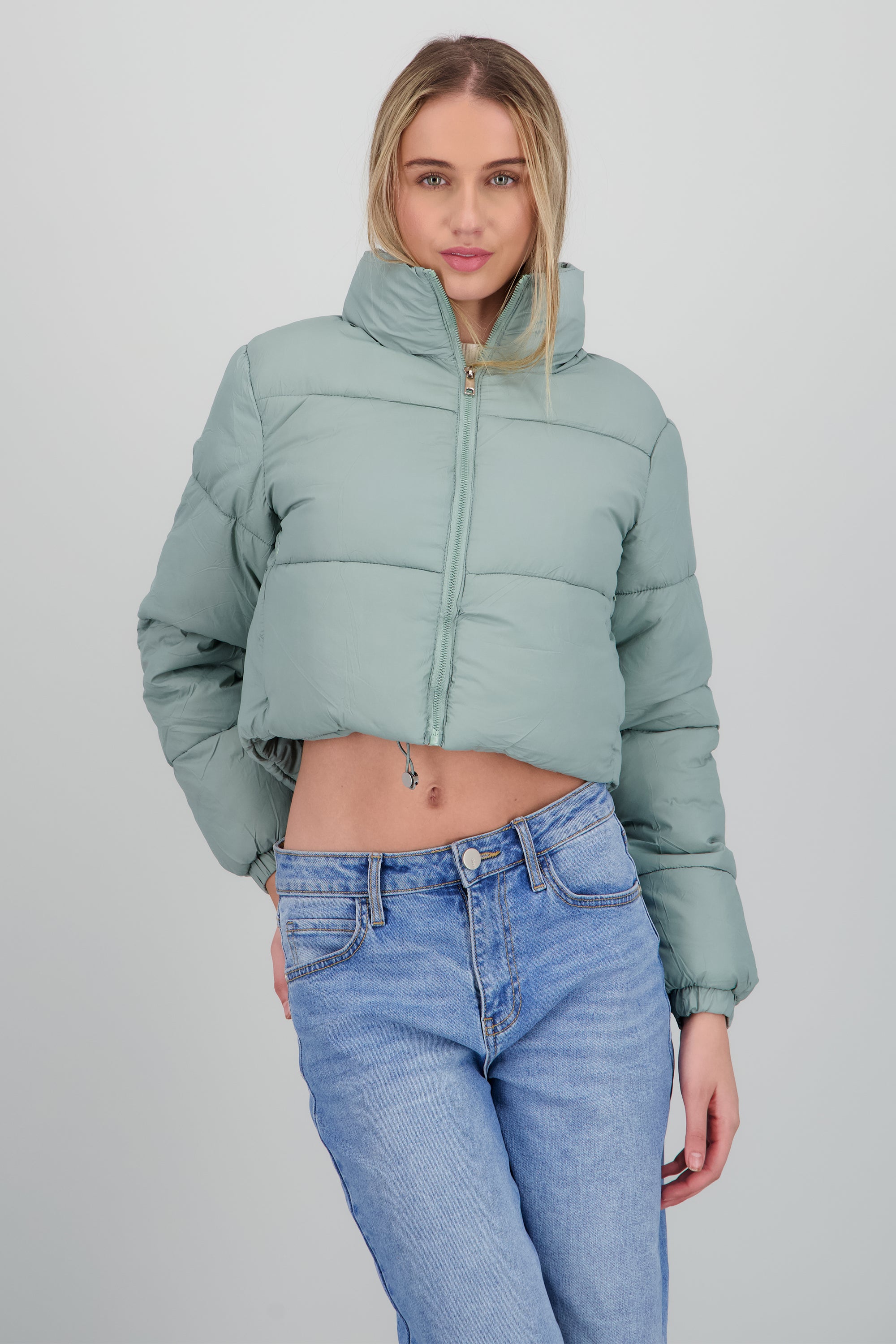 Chamarra puffer crop MENTA