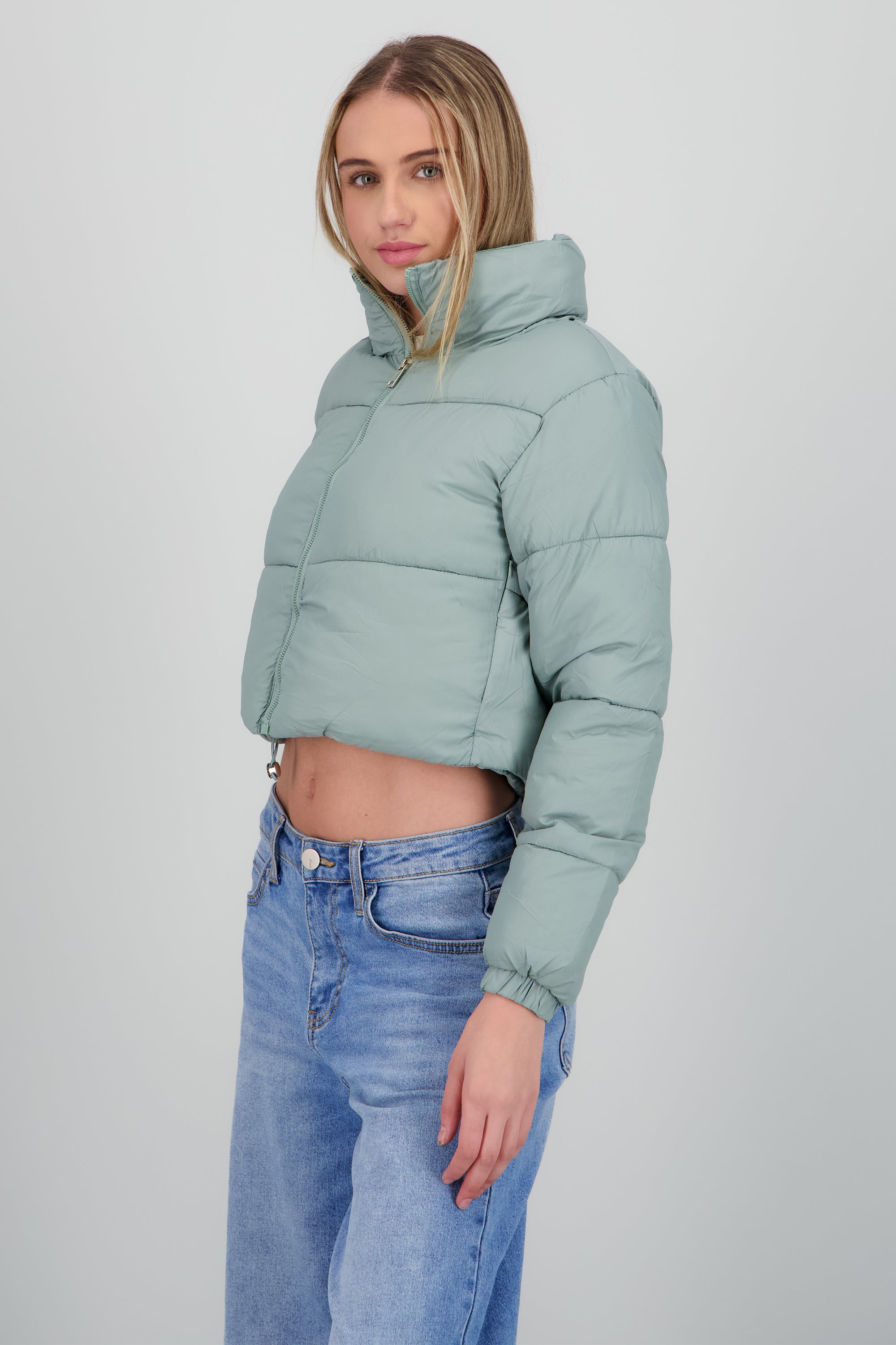 Chamarra puffer crop MENTA