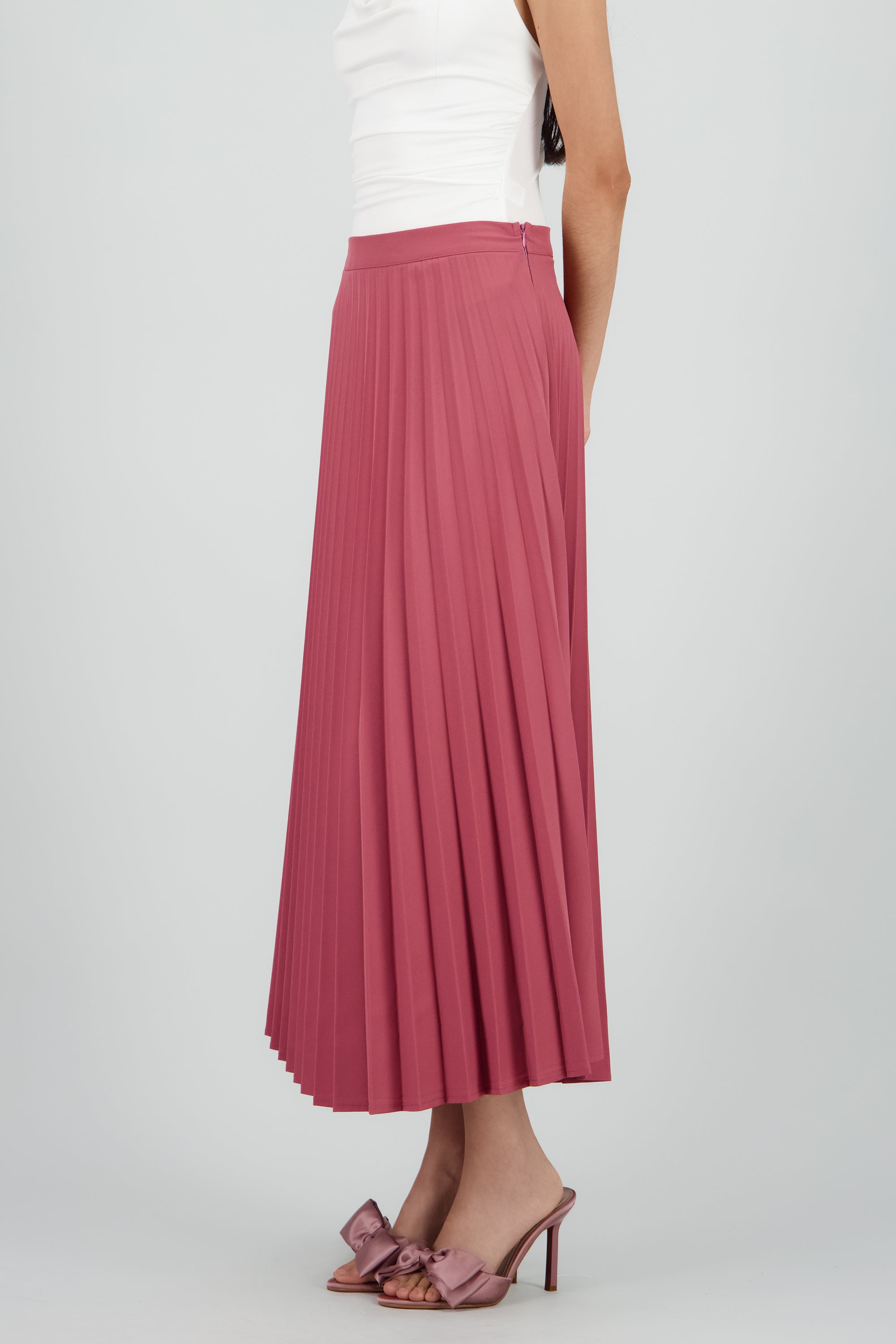 Falda midi plisada MALVA