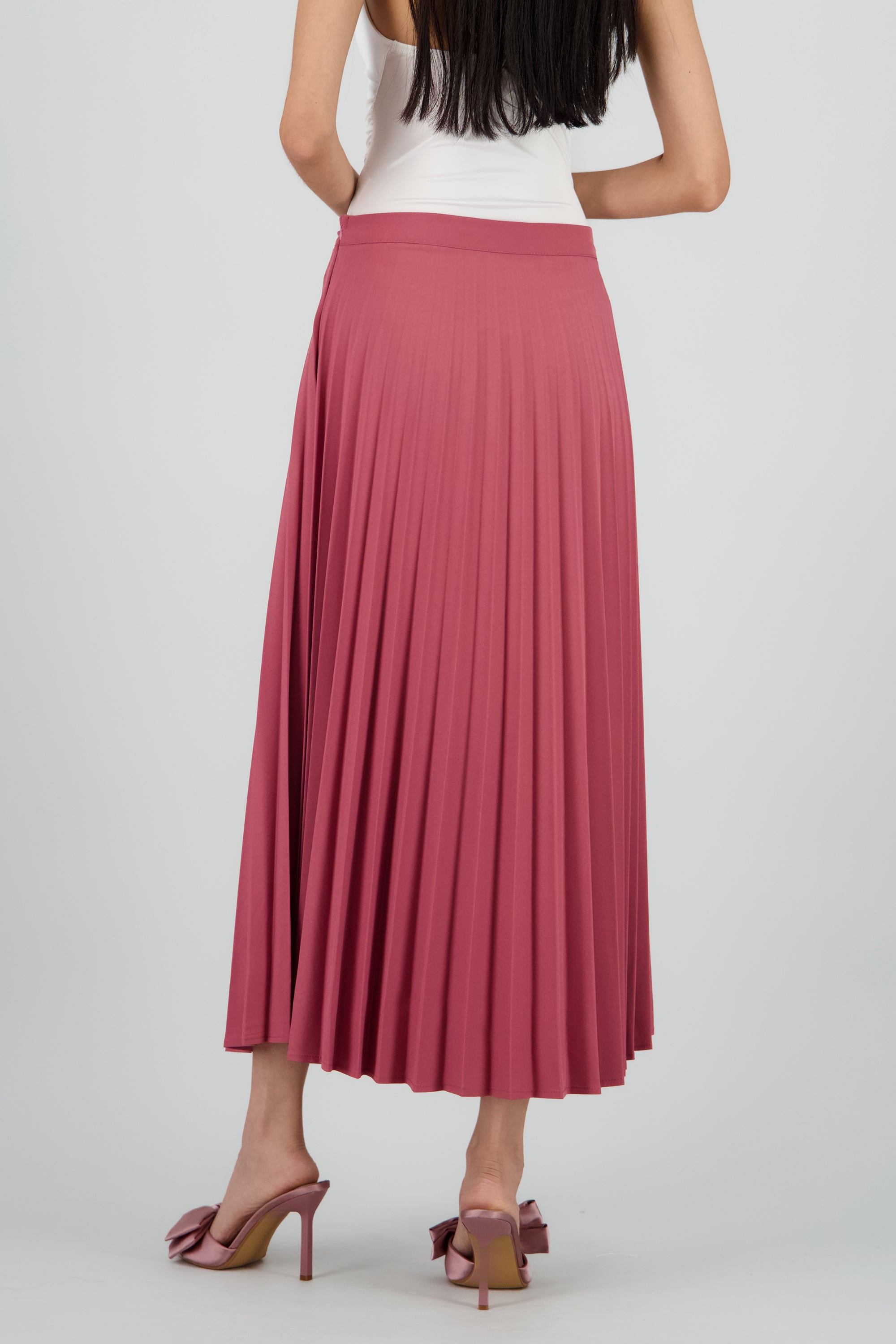 Falda midi plisada MALVA