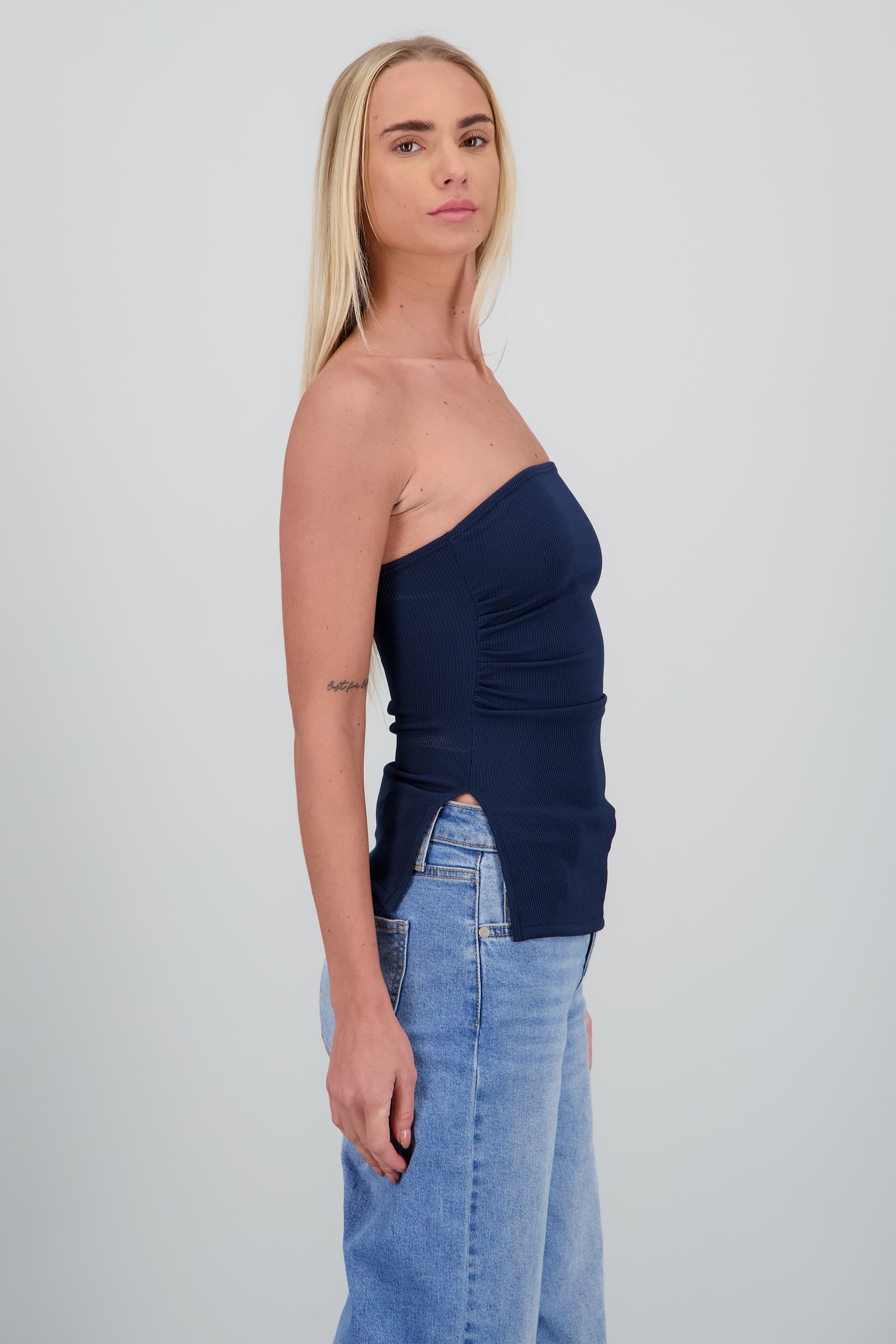 Top strapless rib MARINO