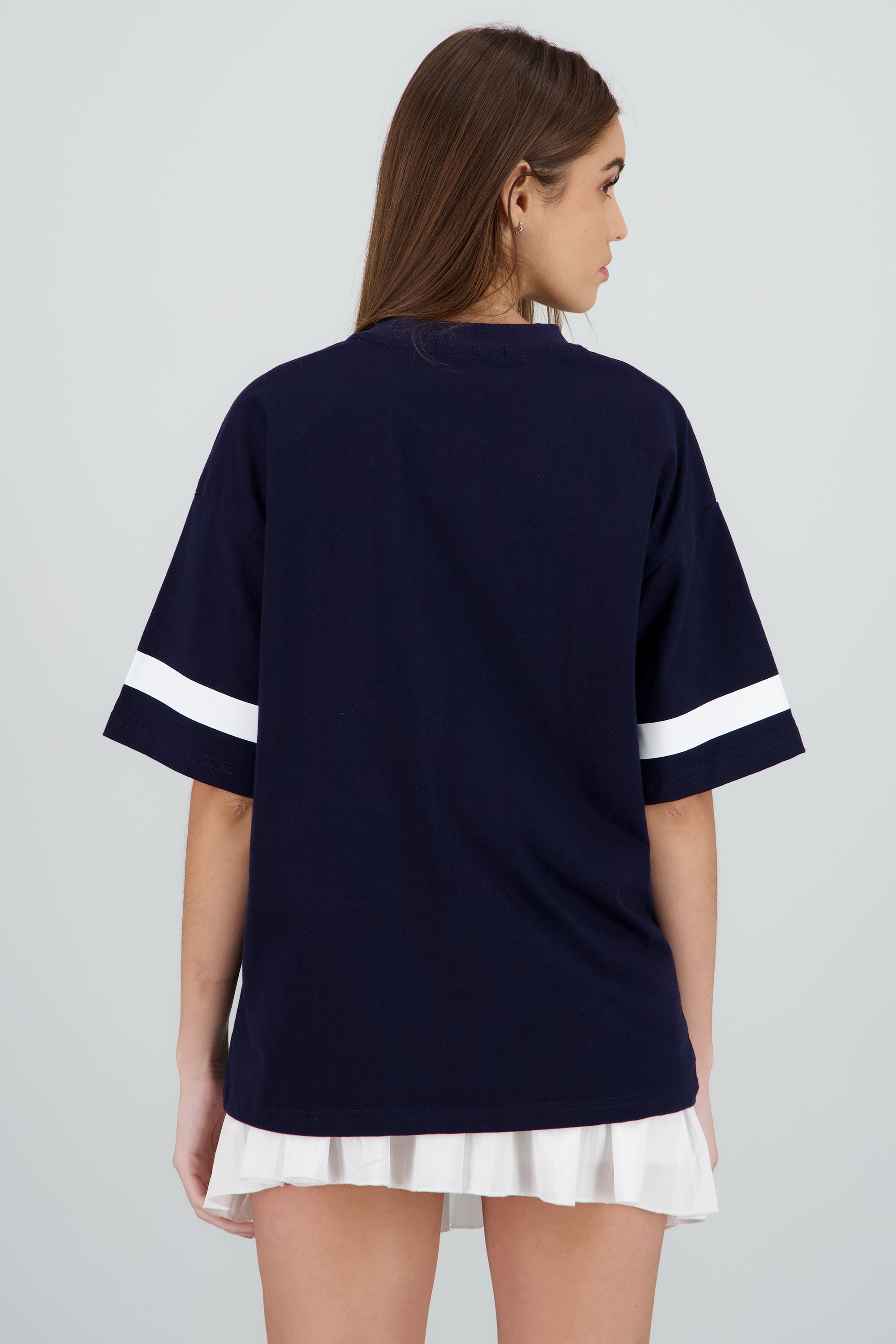Playera oversized estampado los angeles MARINO