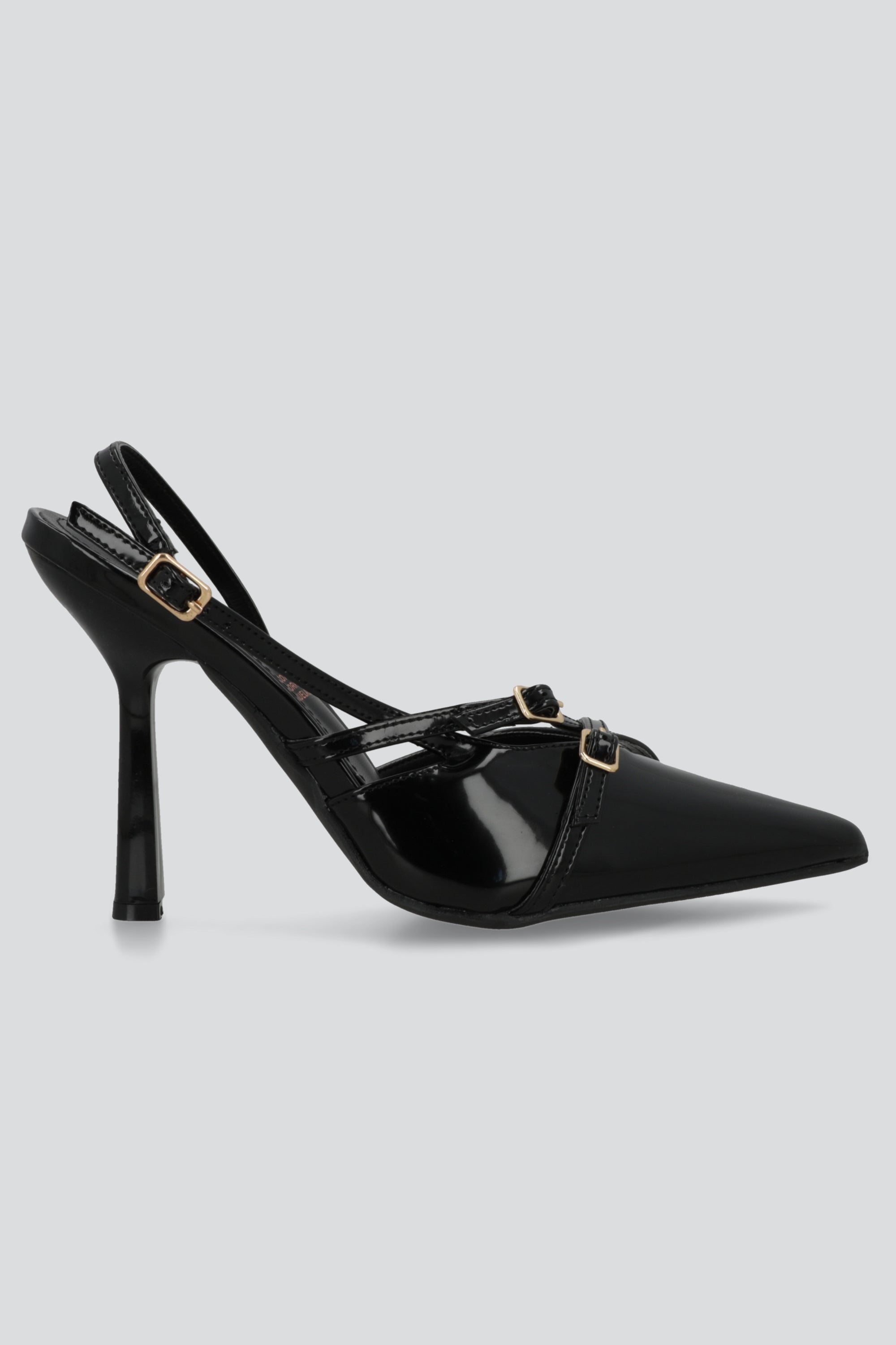 Tacon pointy tiras alto NEGRO