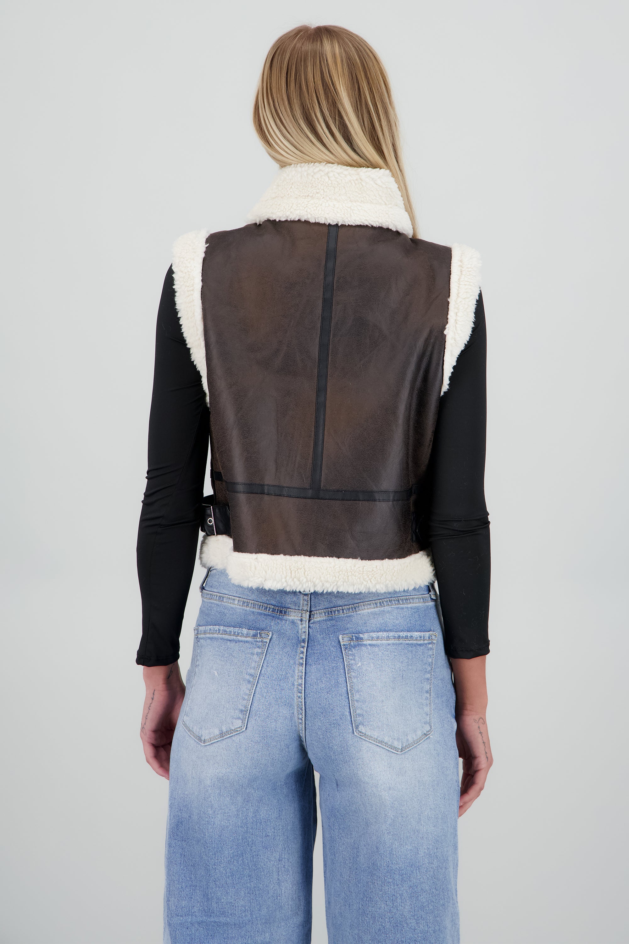 Chaleco det borrego CAFE OBSCURO