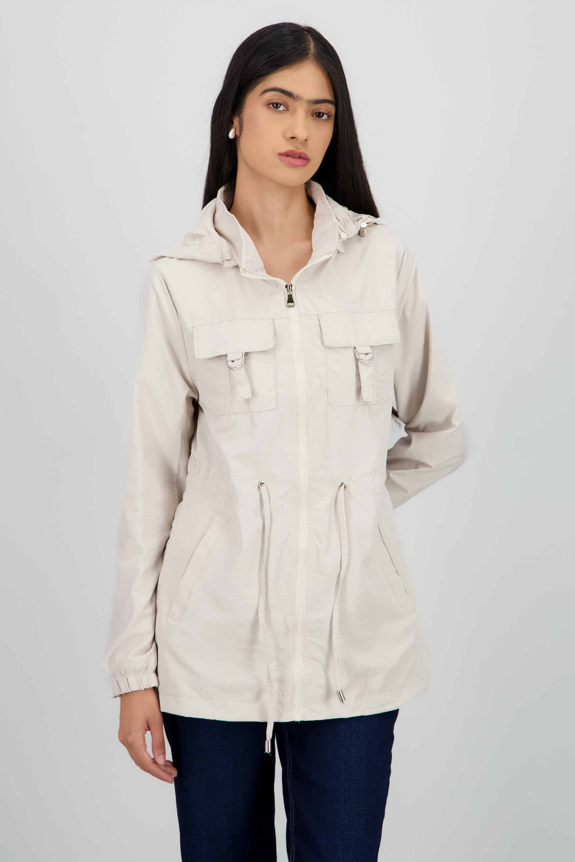 Gabardina corta tipo impermeable ARENA
