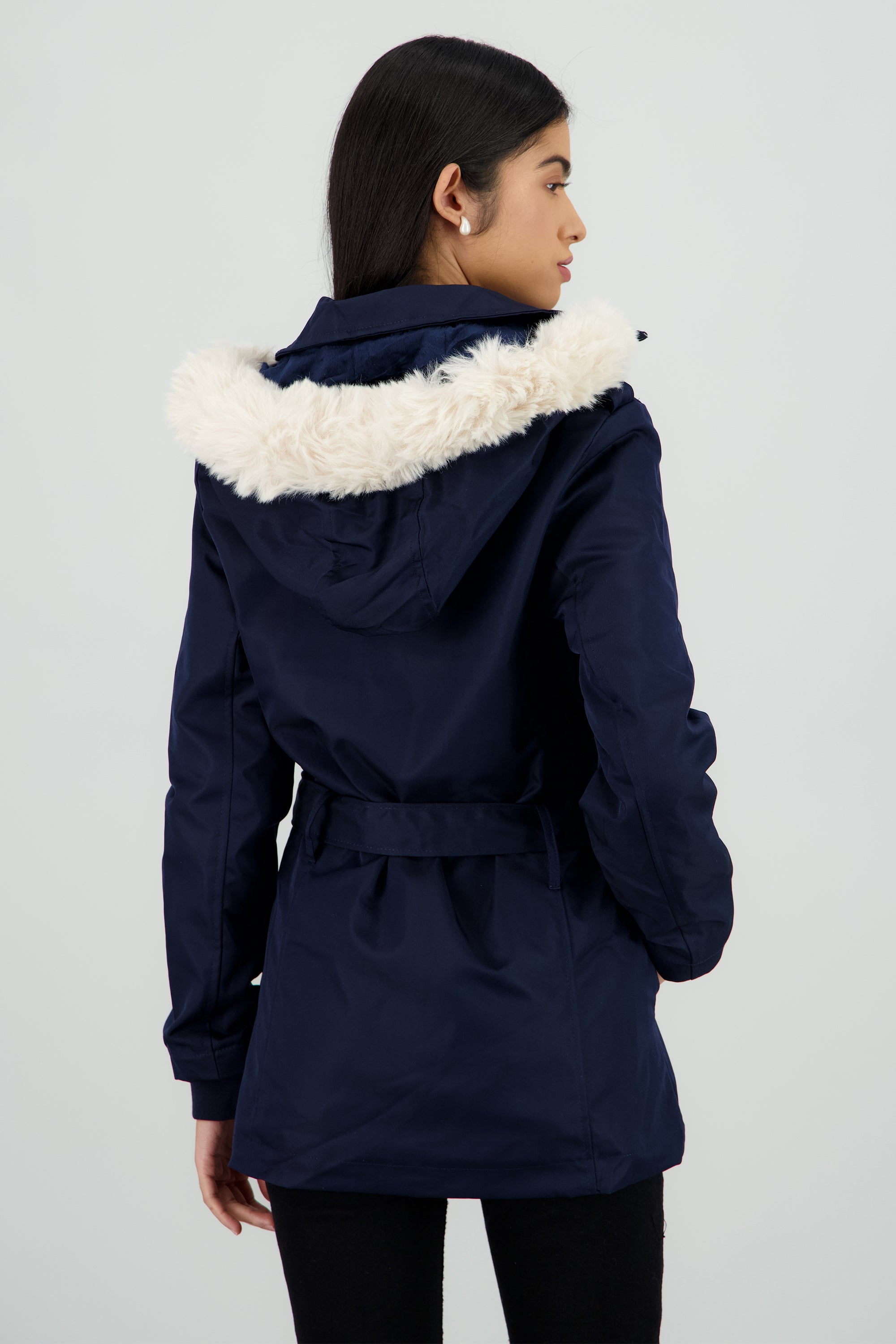 Gabardina con botones det peluche MARINO