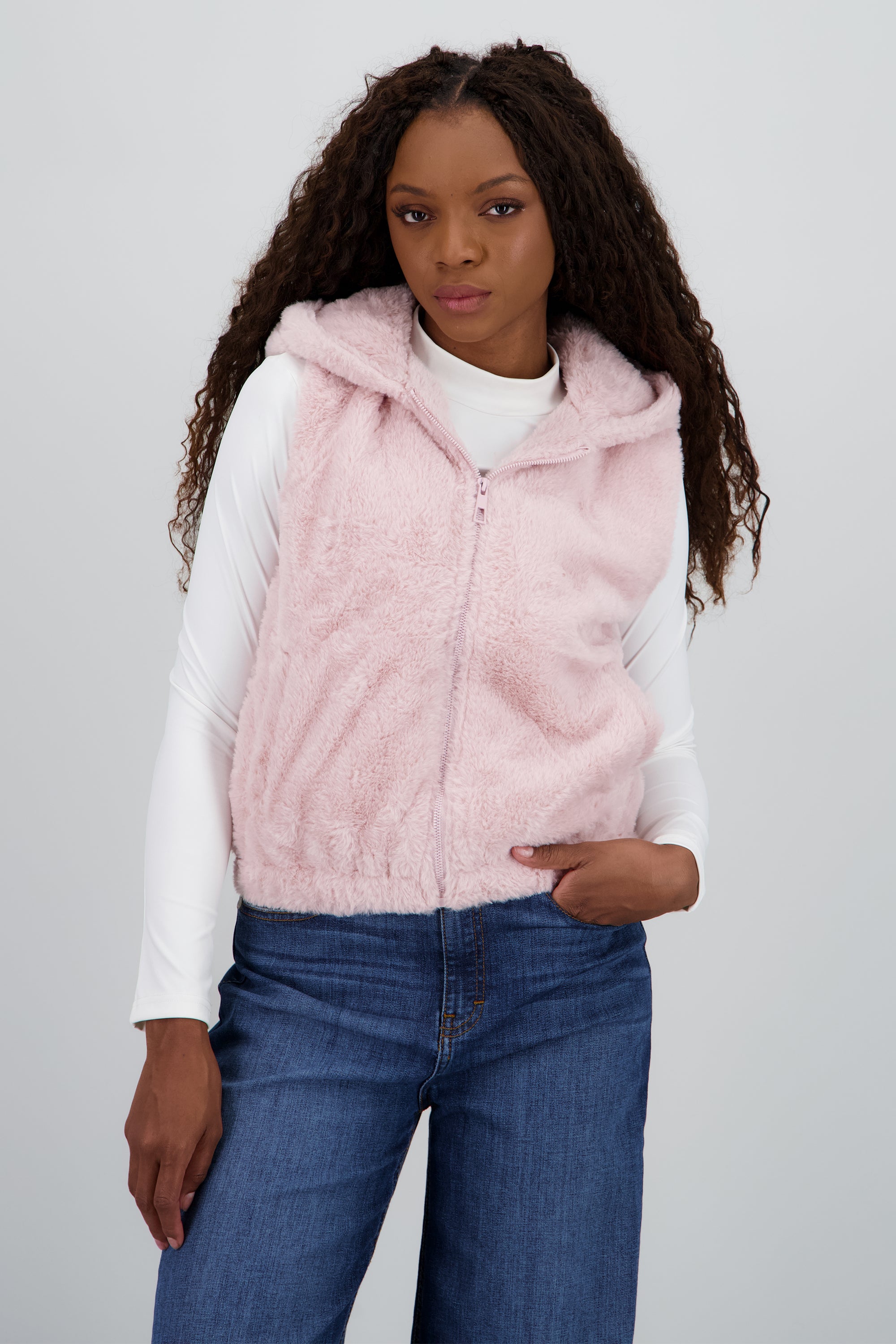 Chaleco de peluche ROSA