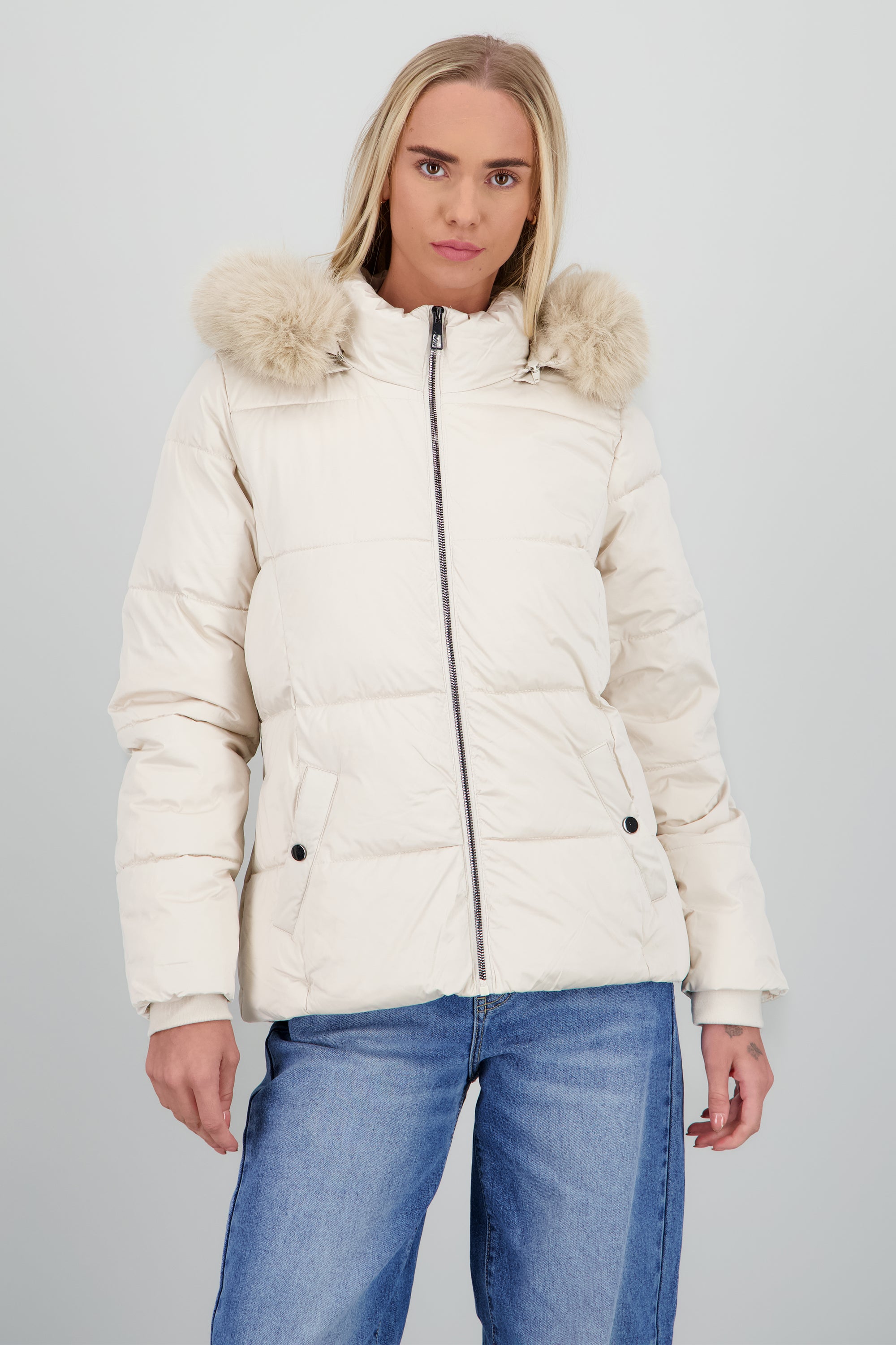 Chamarra puffer det peluche HUESO