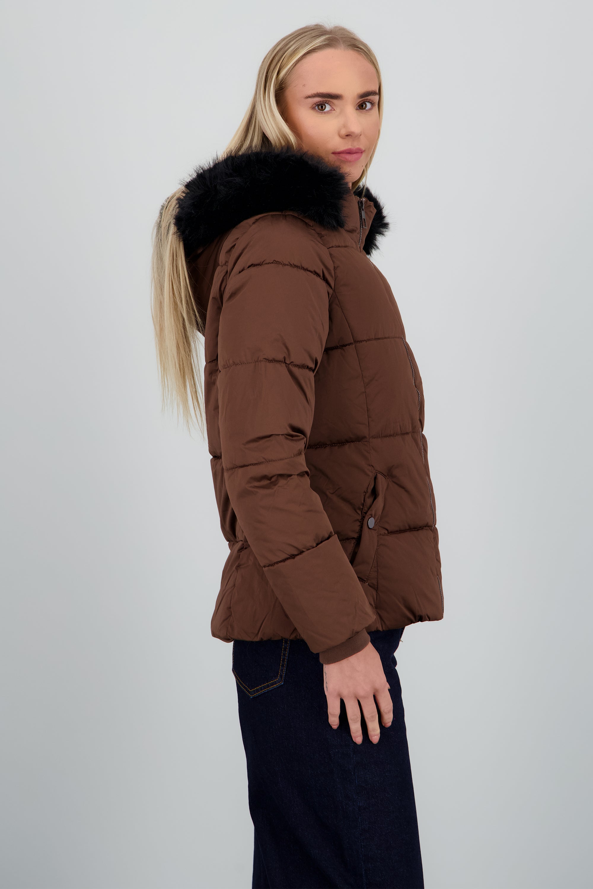 Chamarra puffer det peluche CAFE