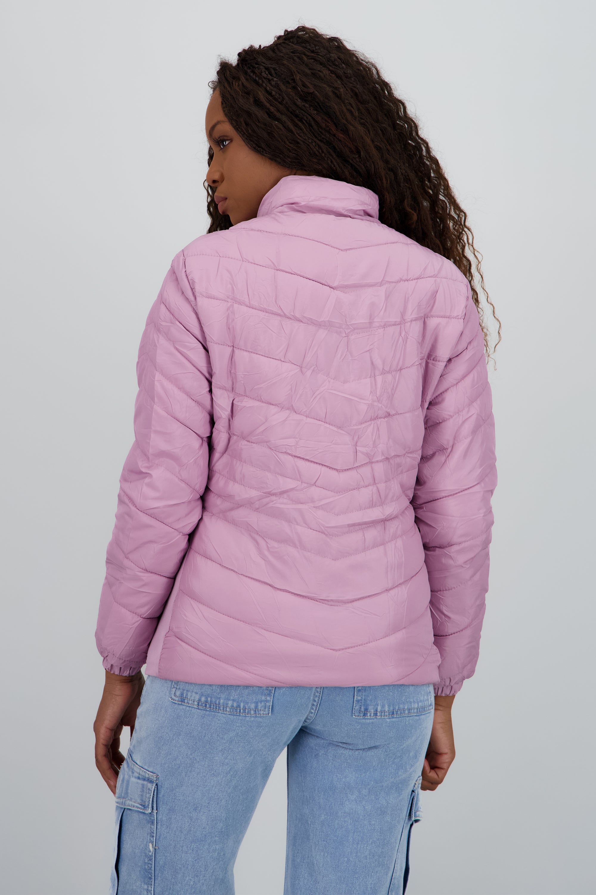 Chamarra puffer corta LILA