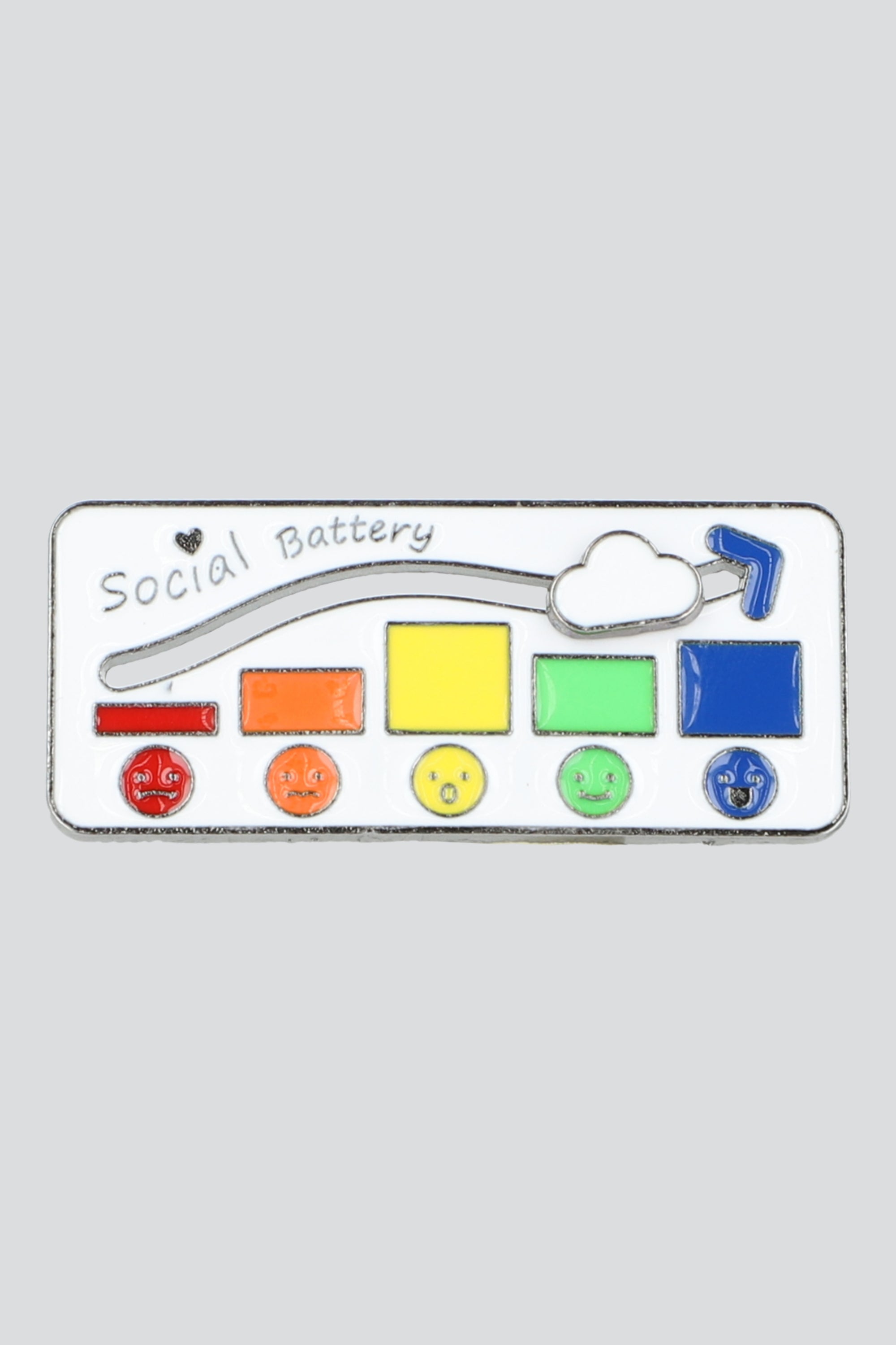 Pin social battery nube BLANCO
