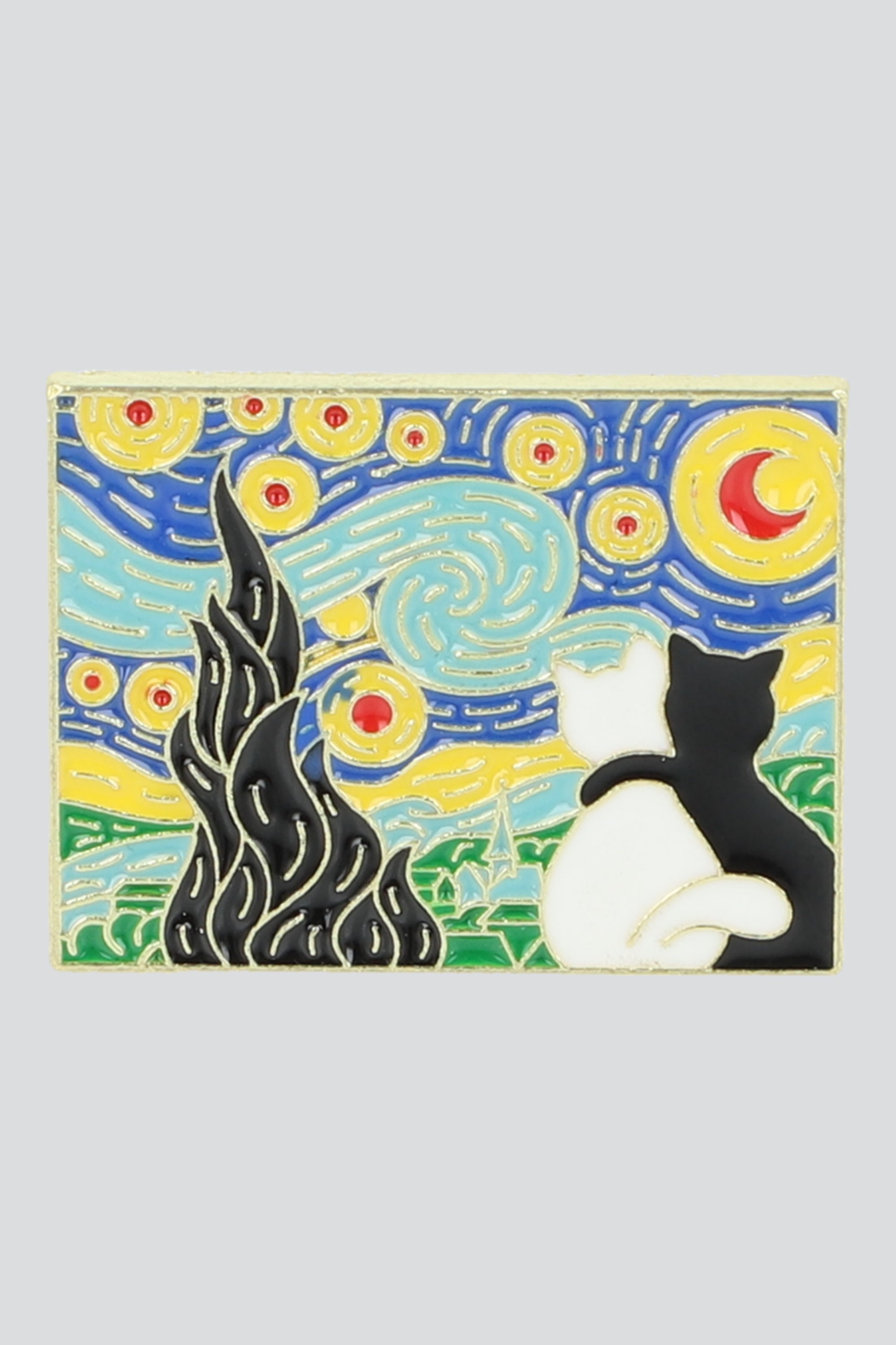 Pin gatitos cuadro pintor AZUL