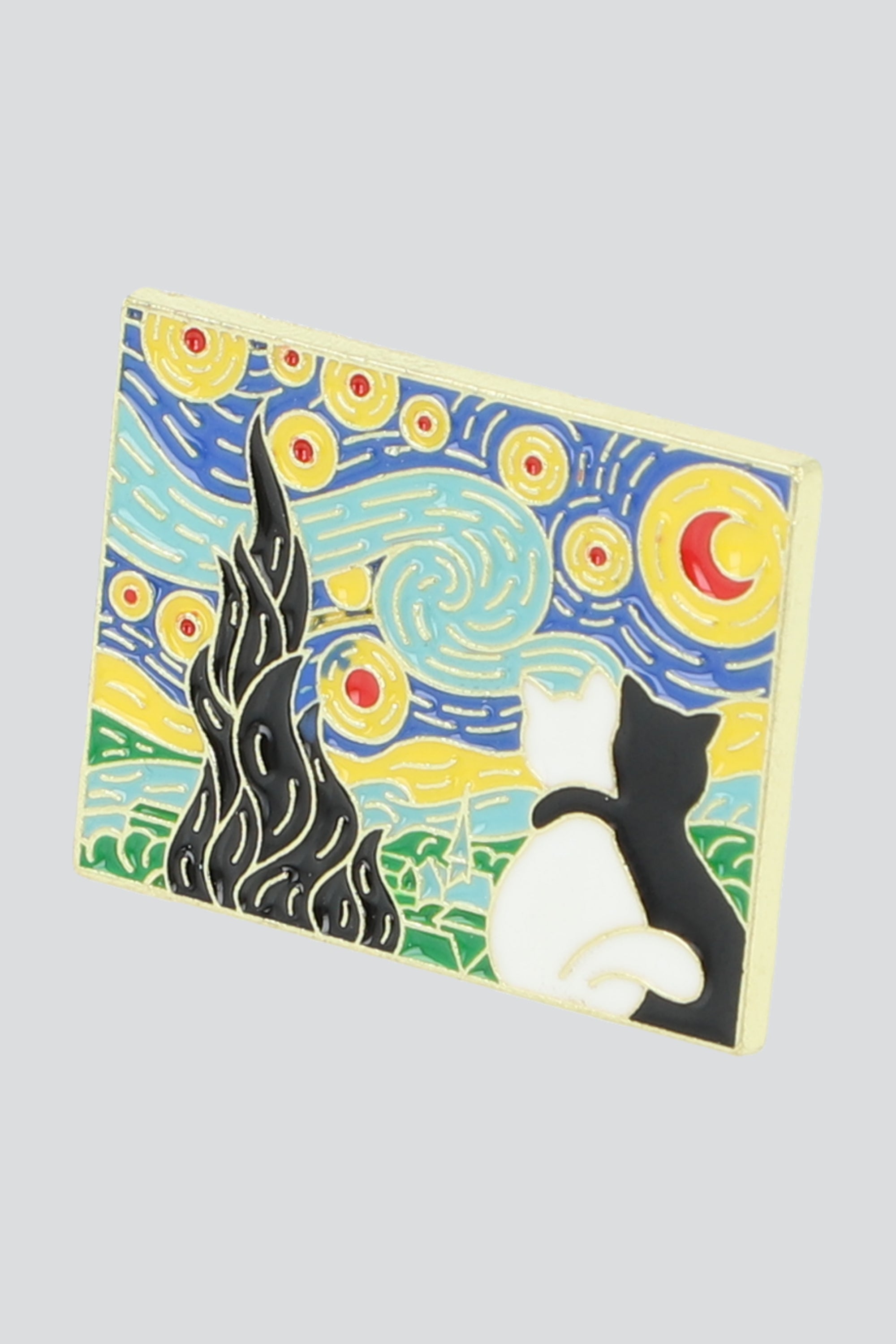 Pin gatitos cuadro pintor AZUL