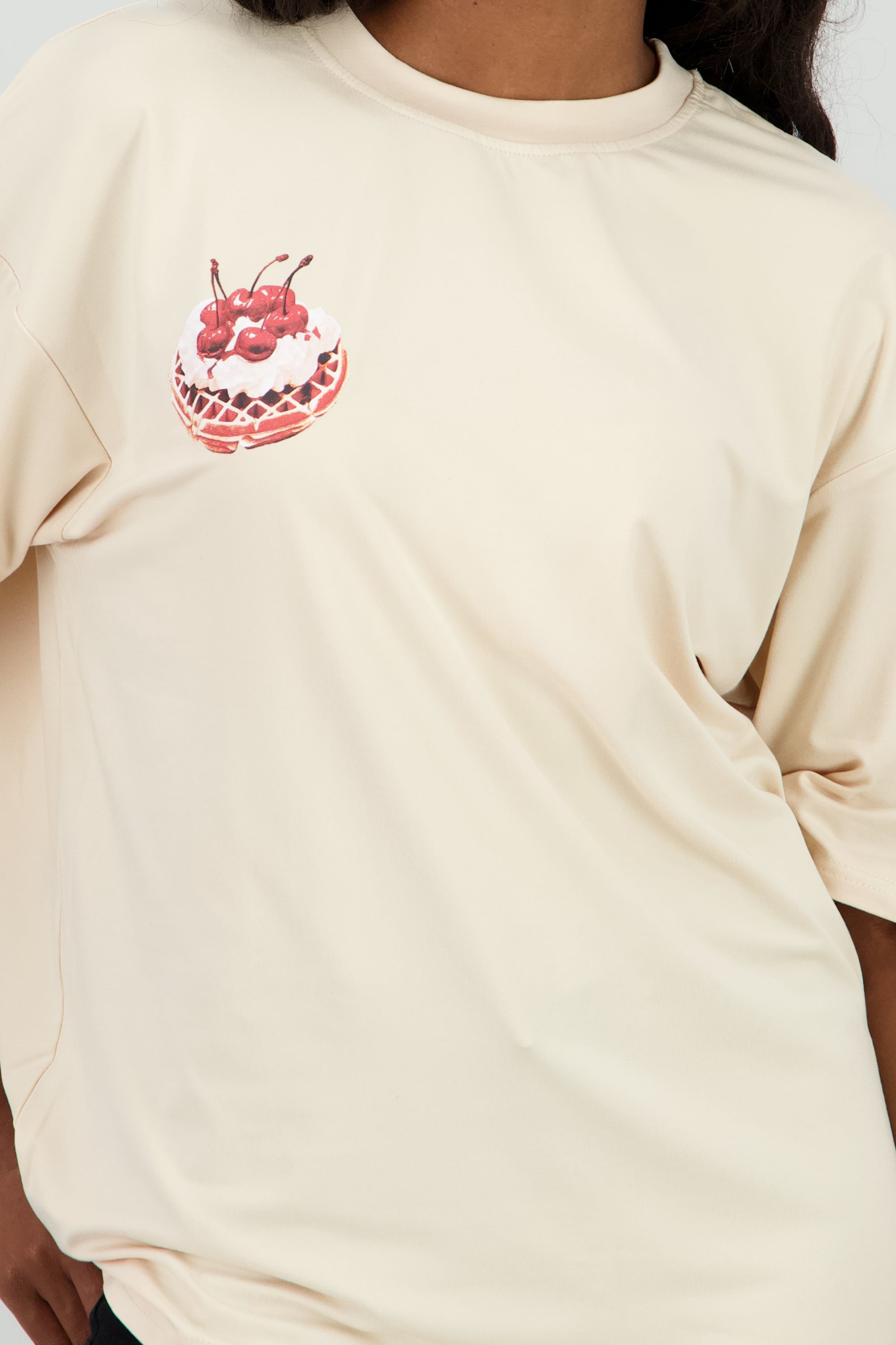 Playera estampada A good way BEIGE