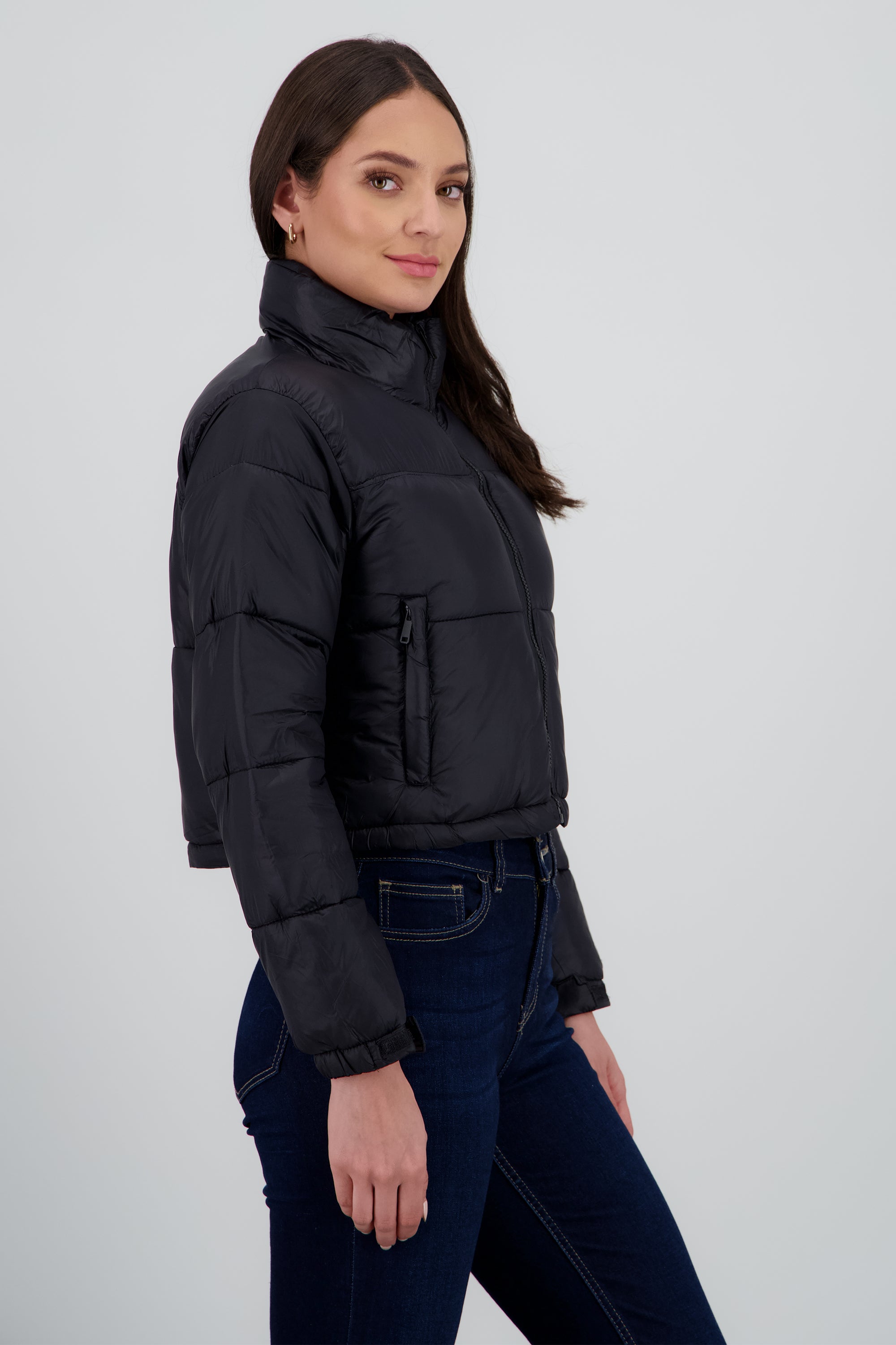 Chamarra capitonada puffer NEGRO