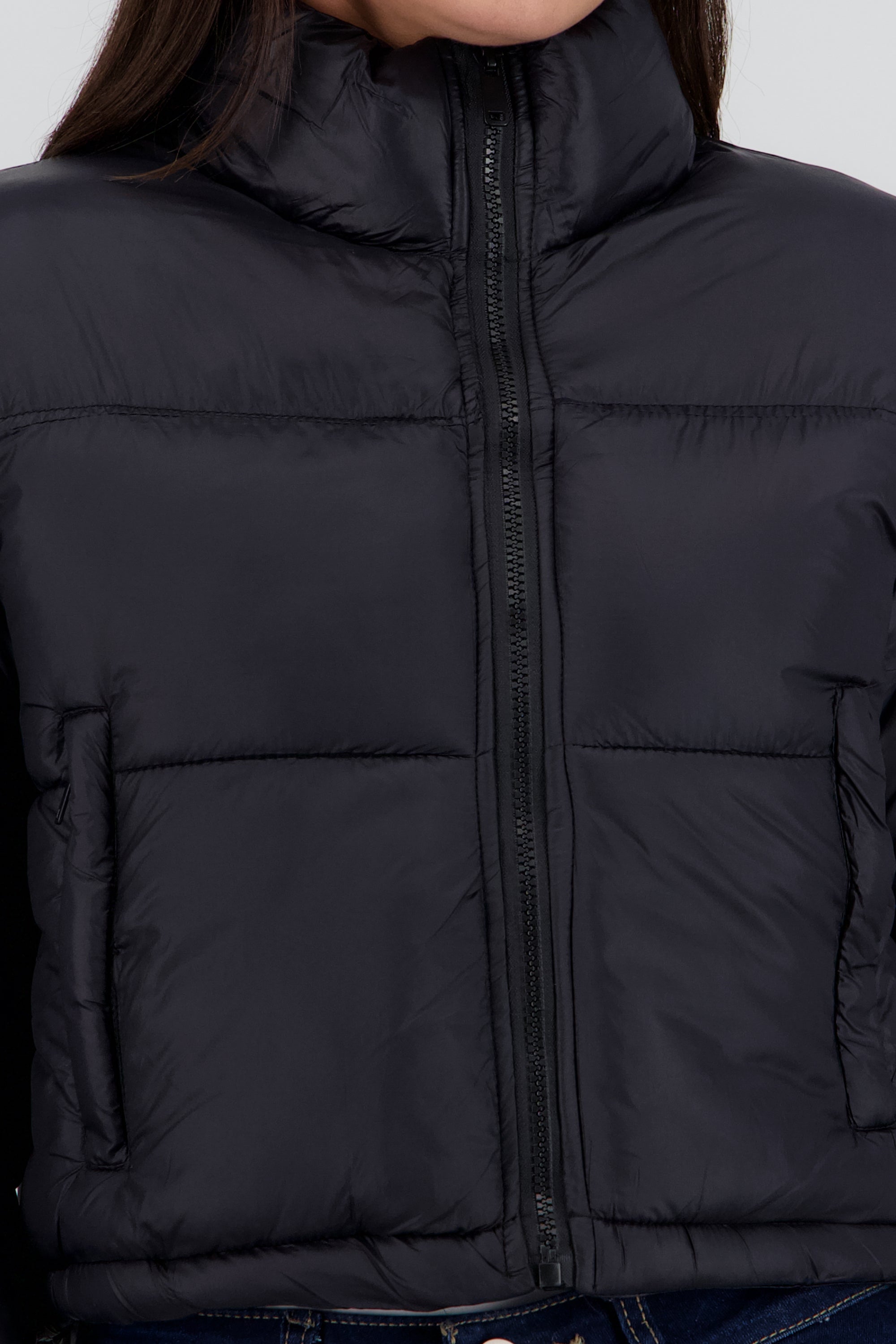 Chamarra capitonada puffer NEGRO