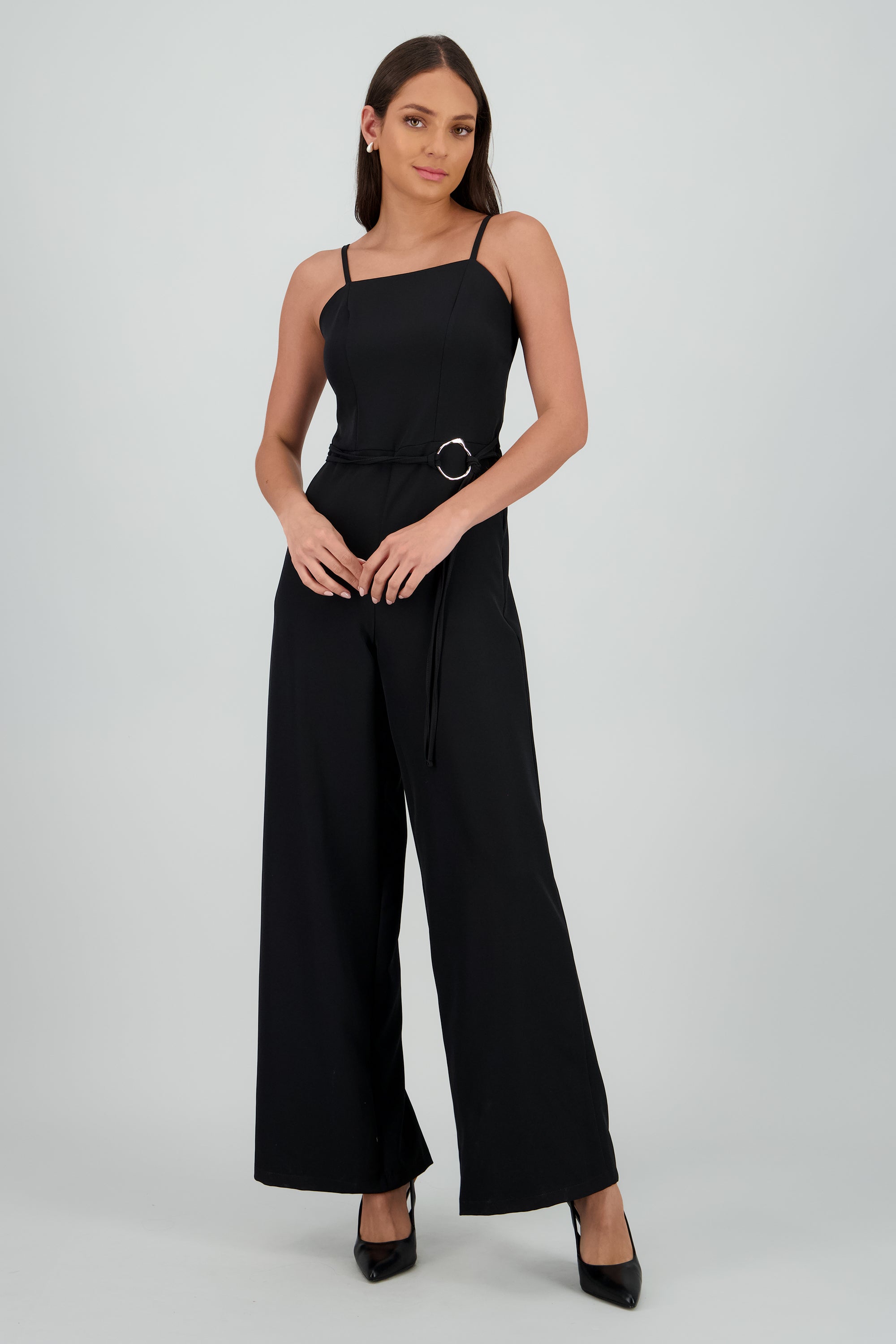 Jumpsuit cinto aro NEGRO