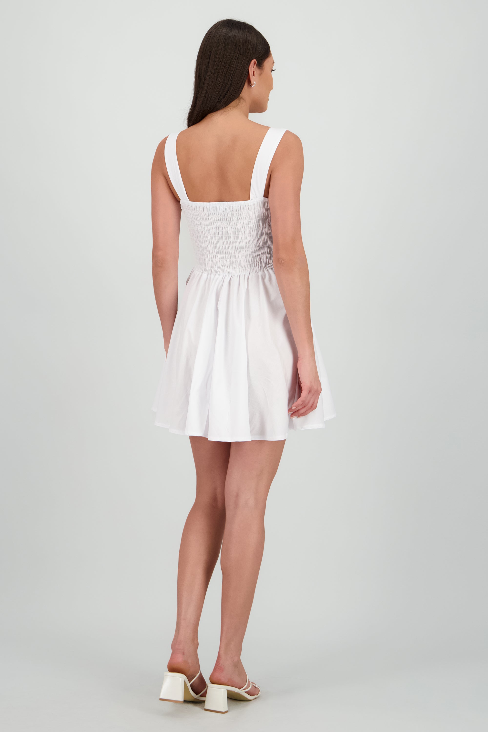 Vestido mini falda ampon Hypsters BLANCO