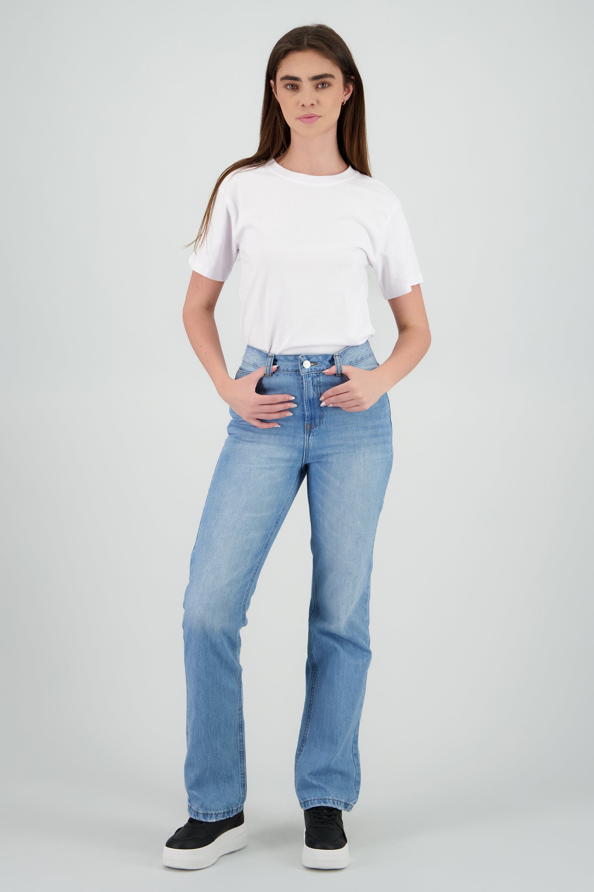 Jeans básicos straight LIGHT WASH