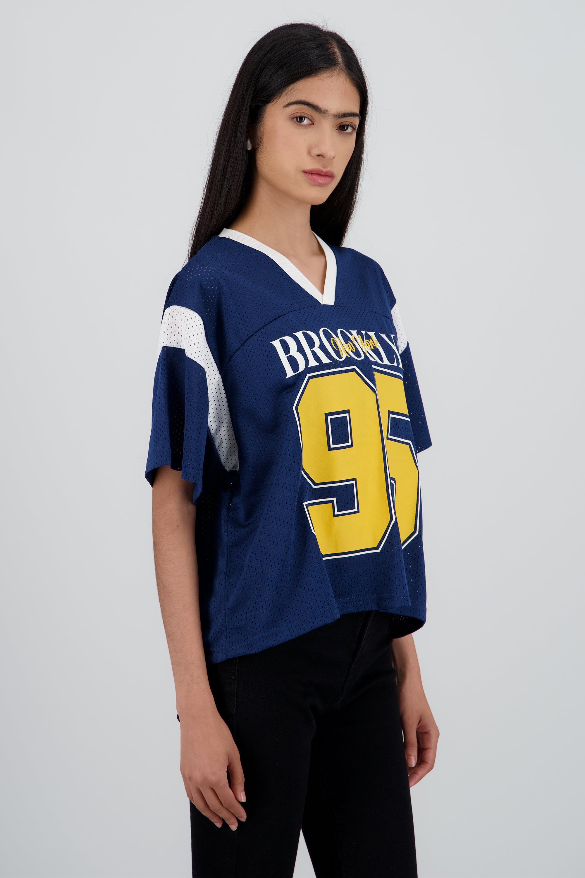 Playera deportiva contraste MARINO COMBO