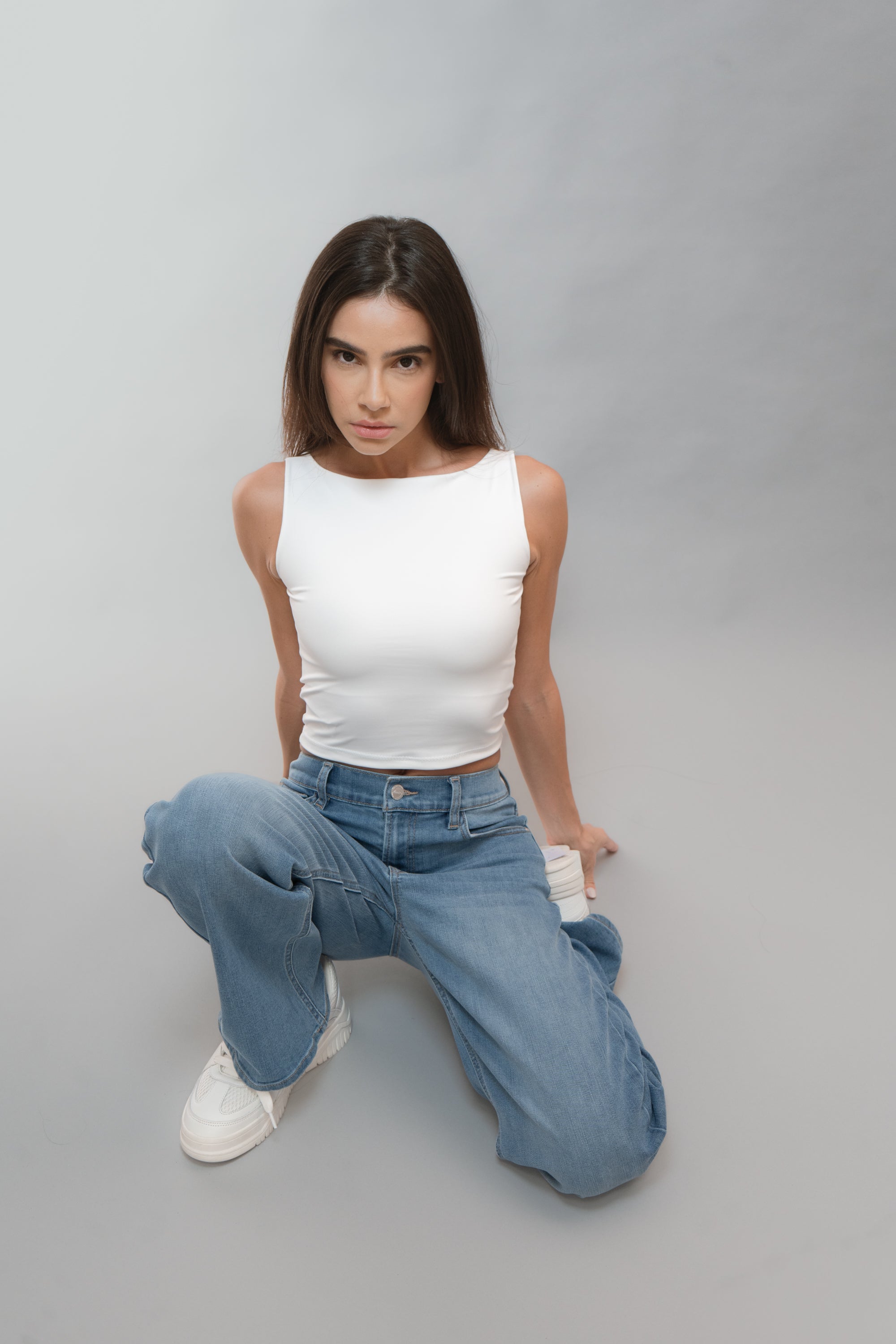 Jeans básicos wide leg