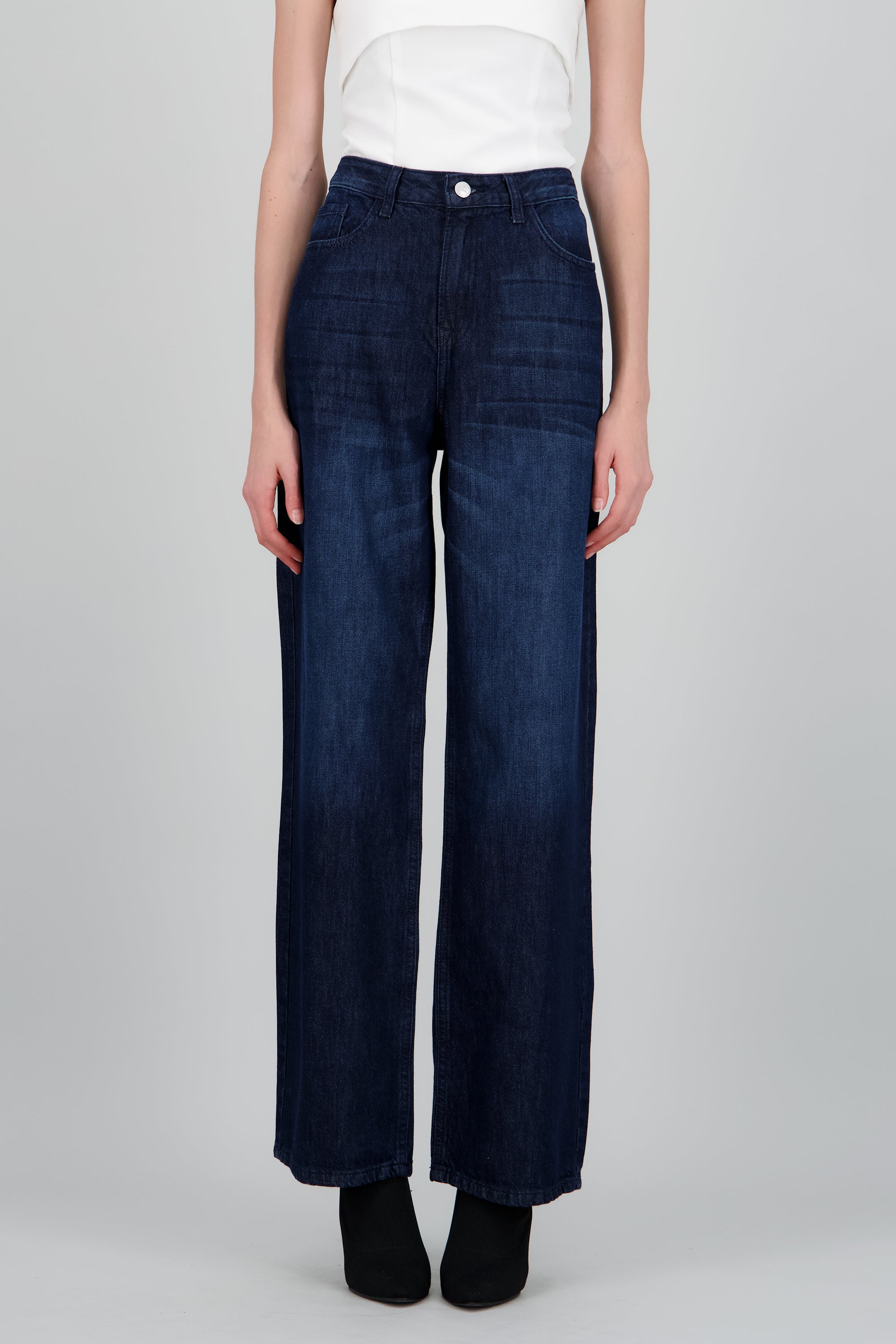 Jeans básicos straight wide INDIGO