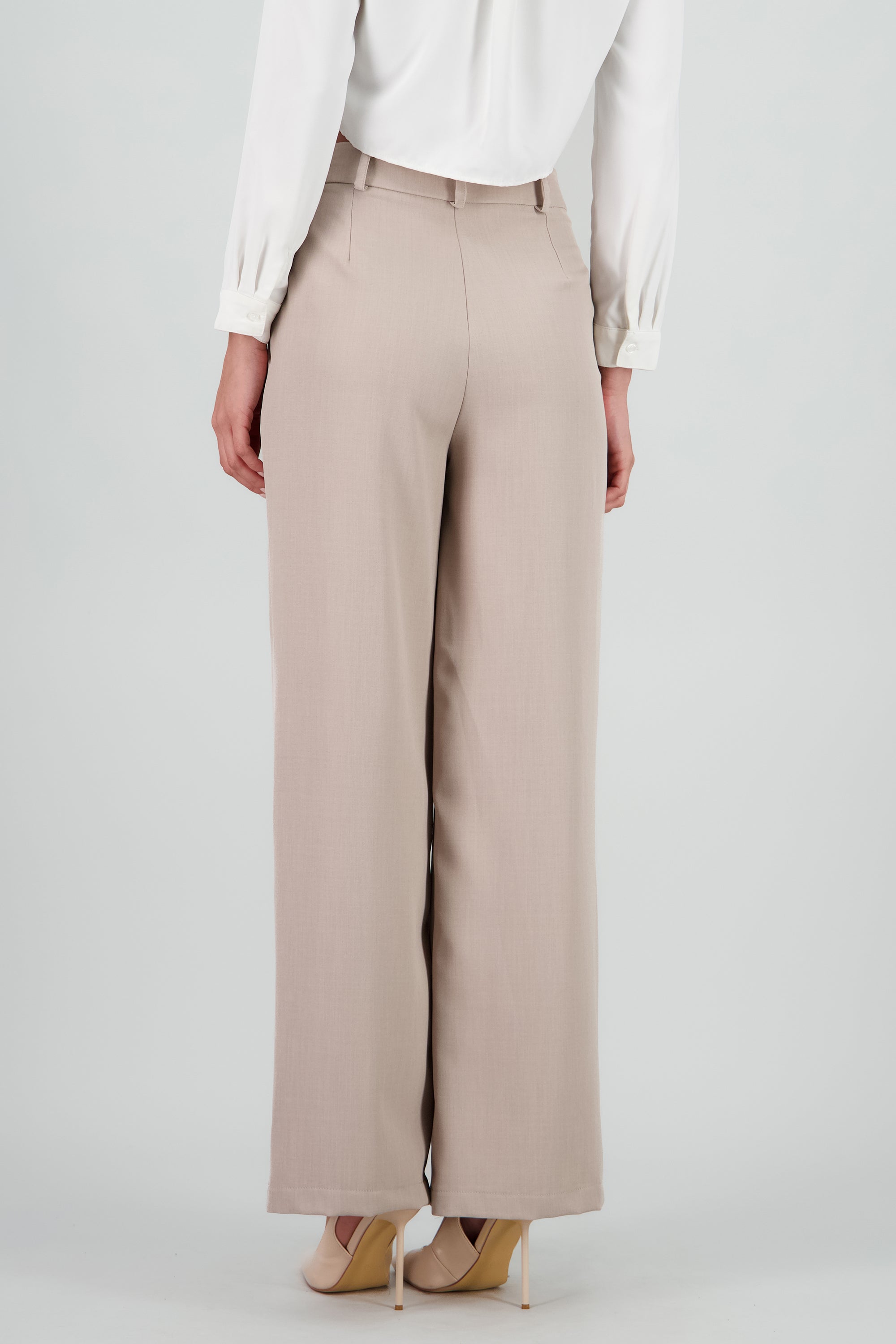 Pantalón sastreado pinzas TAUPE
