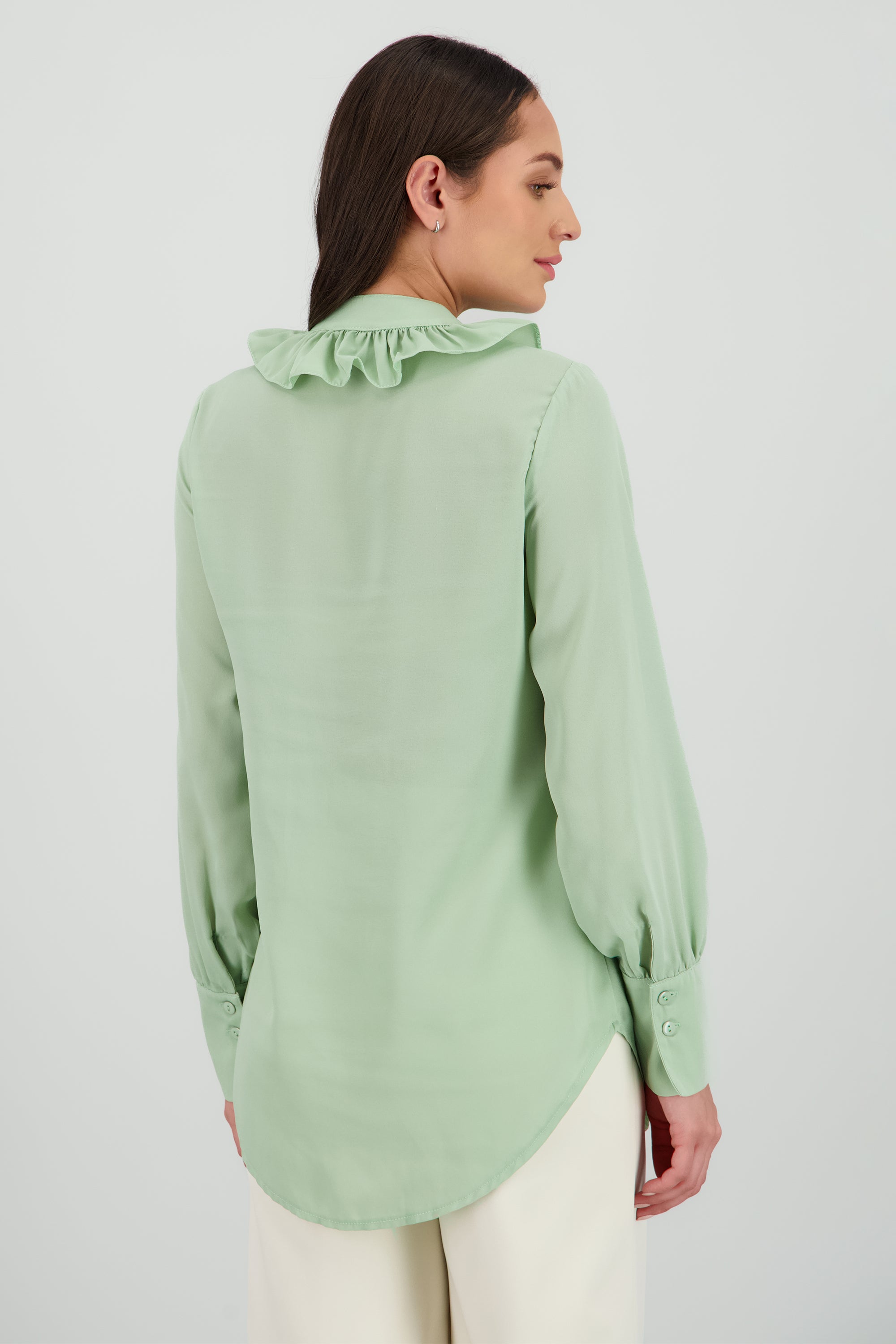 Blusa manga larga boho escote en v SAGE