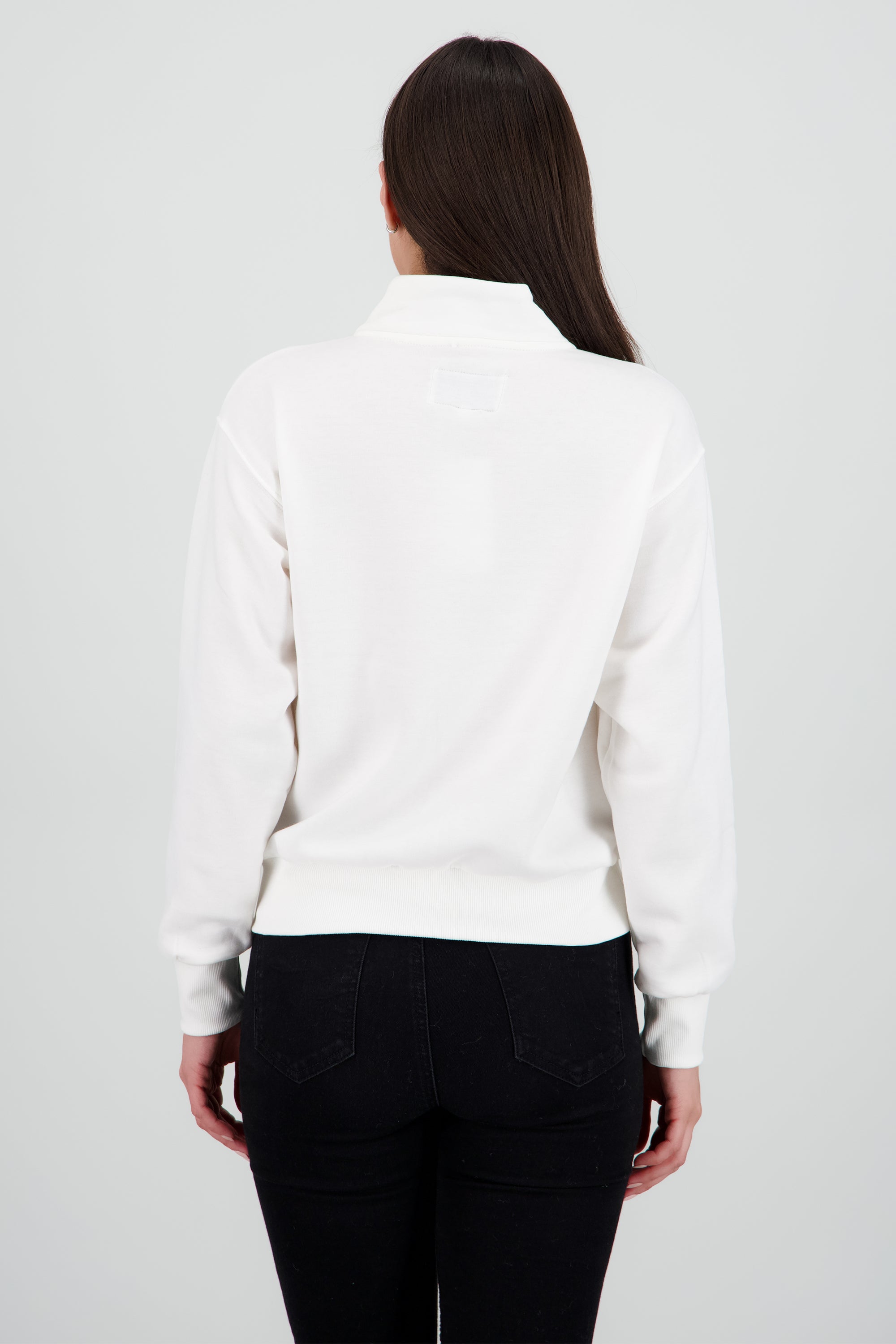 Sudadera New York City cierre BLANCO