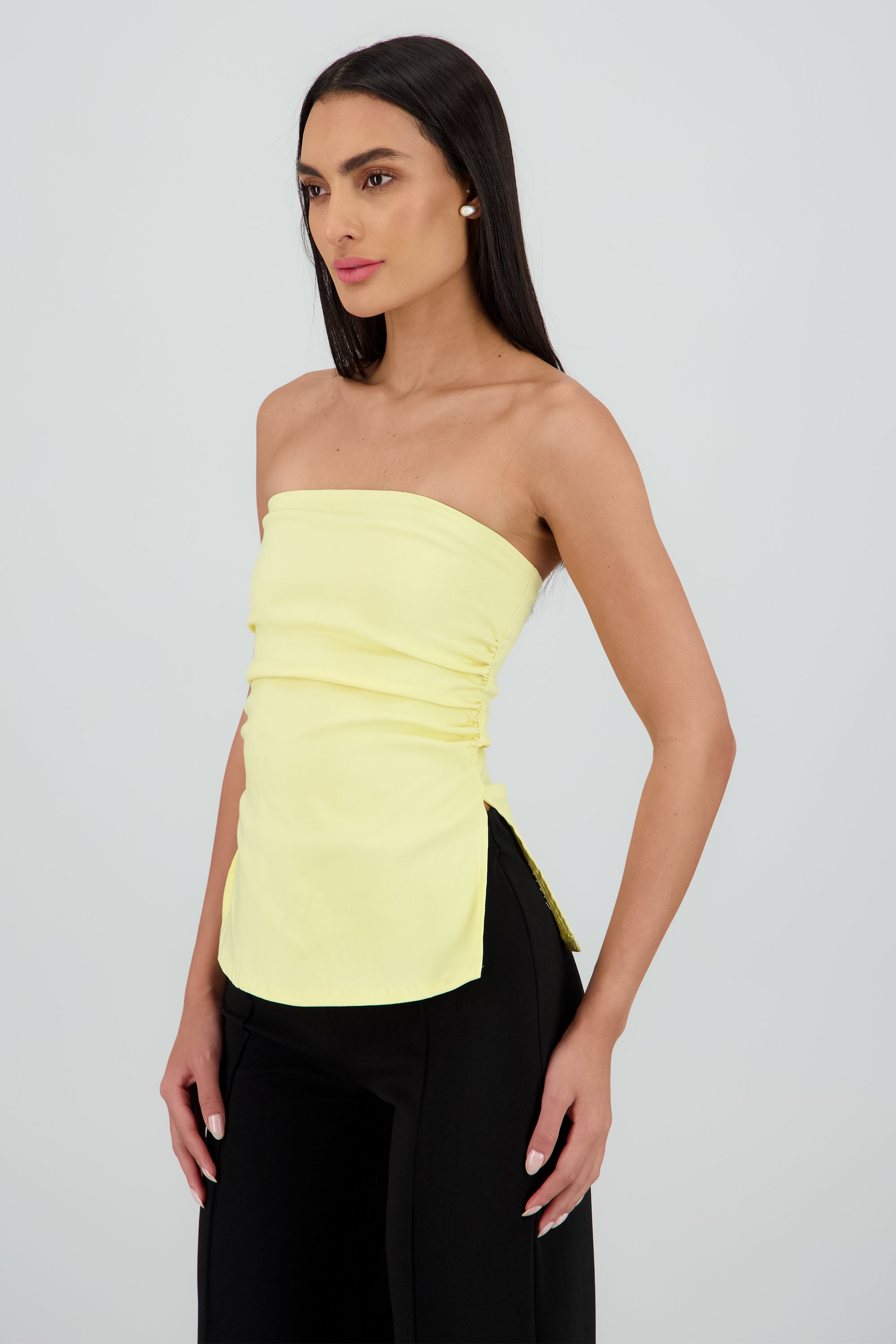 Top tubo abertura costados AMARILLO