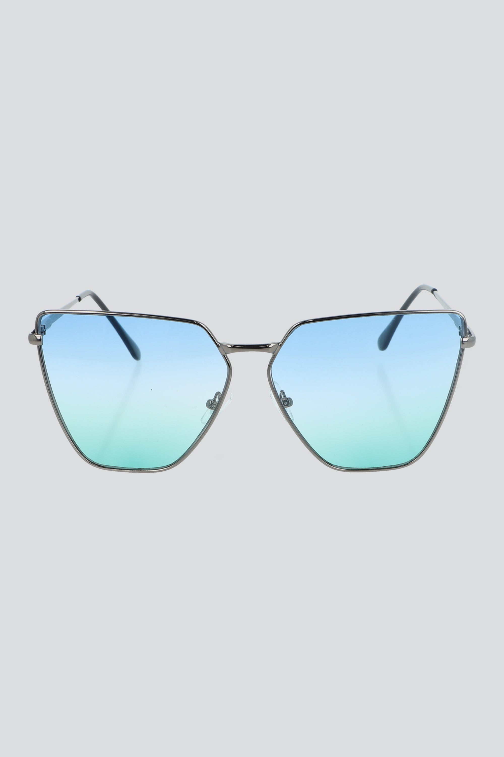 Lentes semi cat eye traslucidos AZUL
