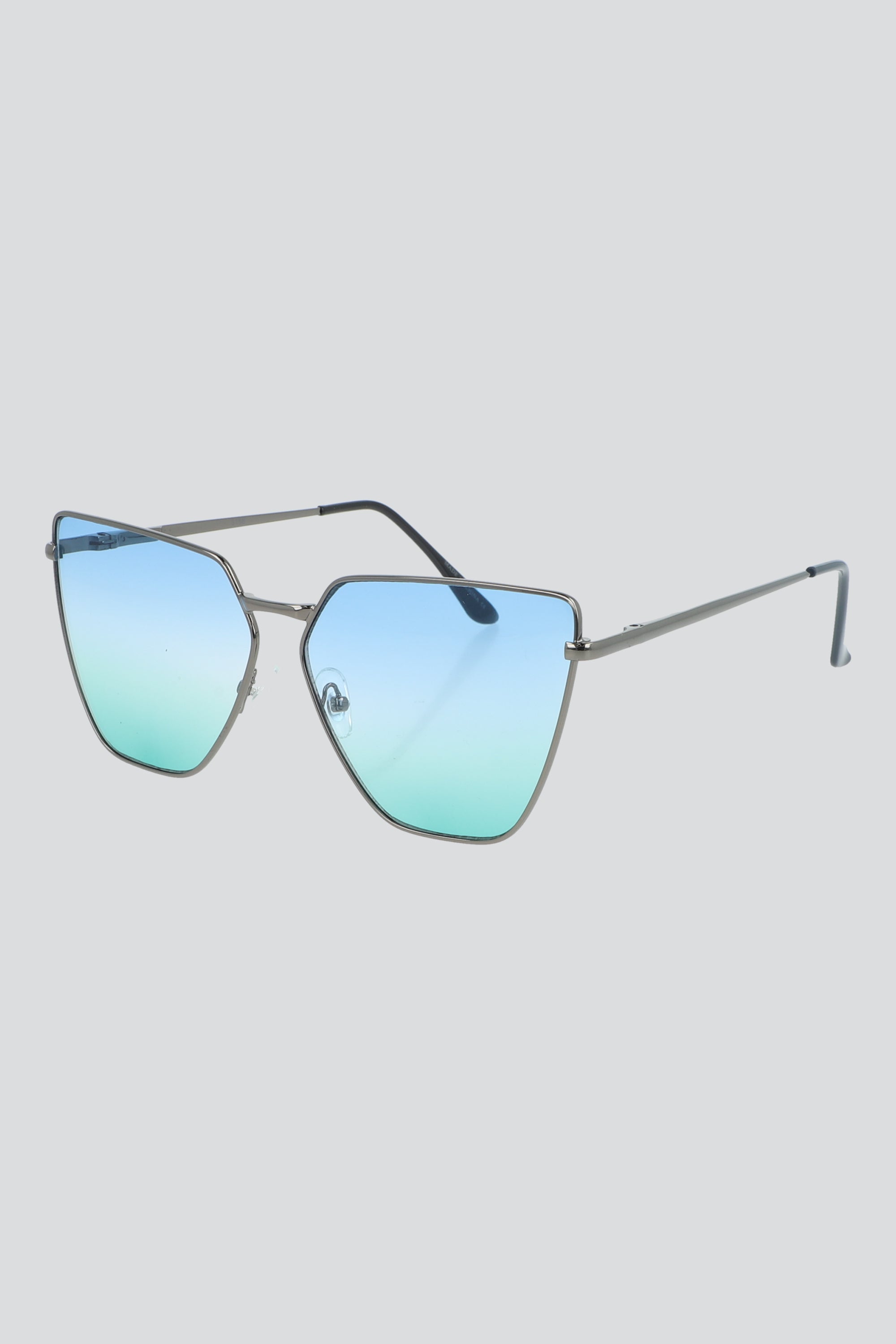Lentes semi cat eye traslucidos AZUL