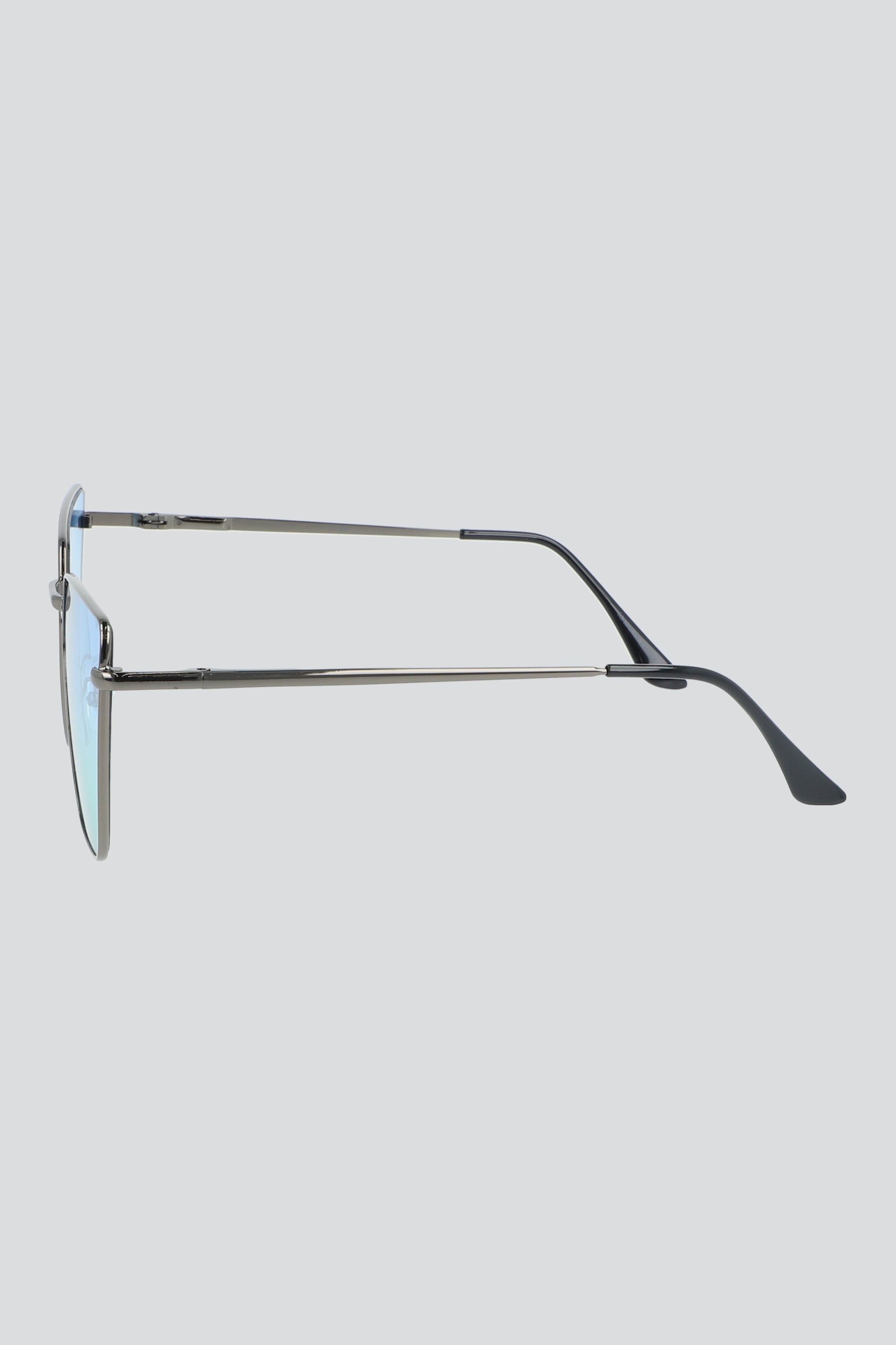 Lentes semi cat eye traslucidos AZUL