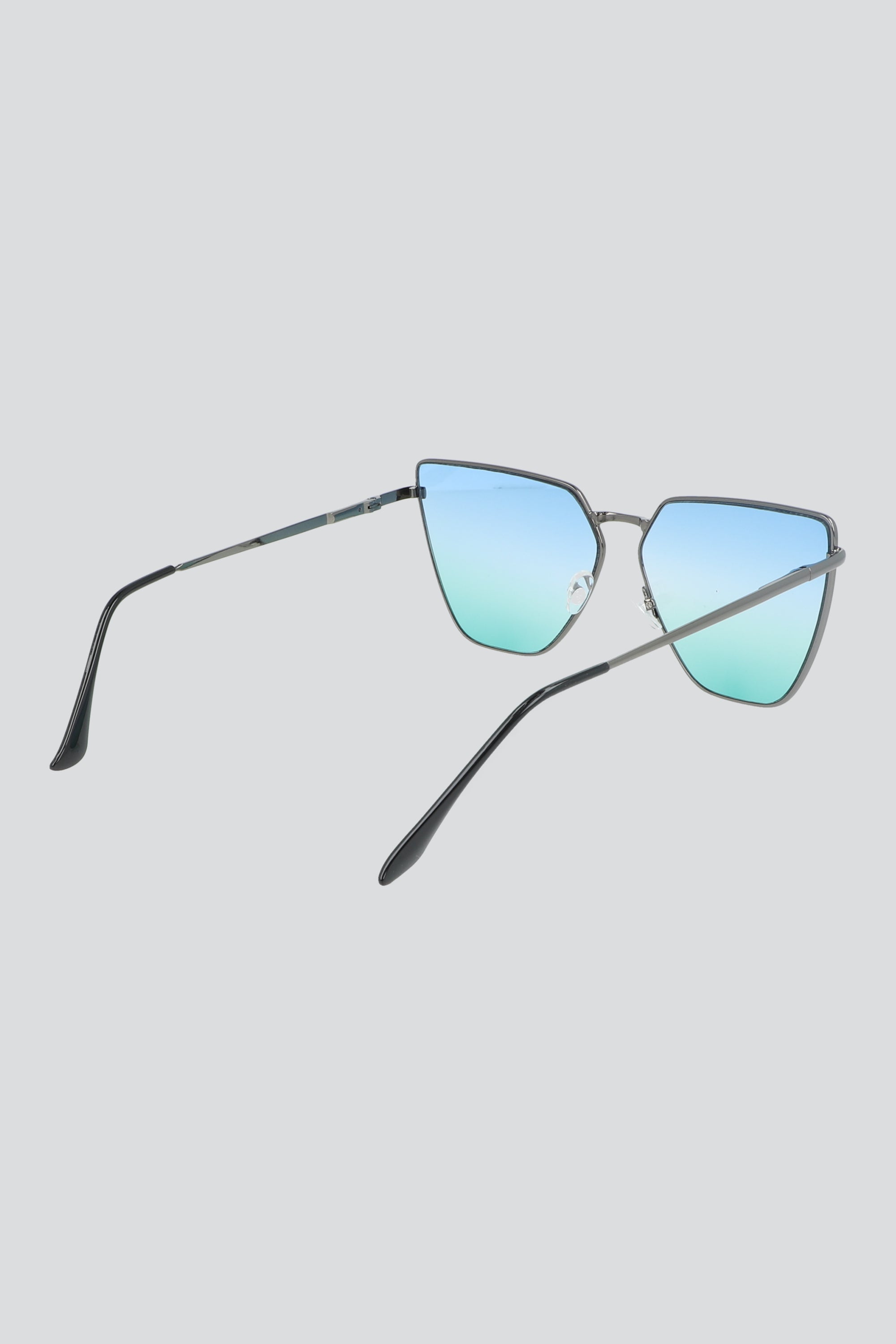 Lentes semi cat eye traslucidos AZUL