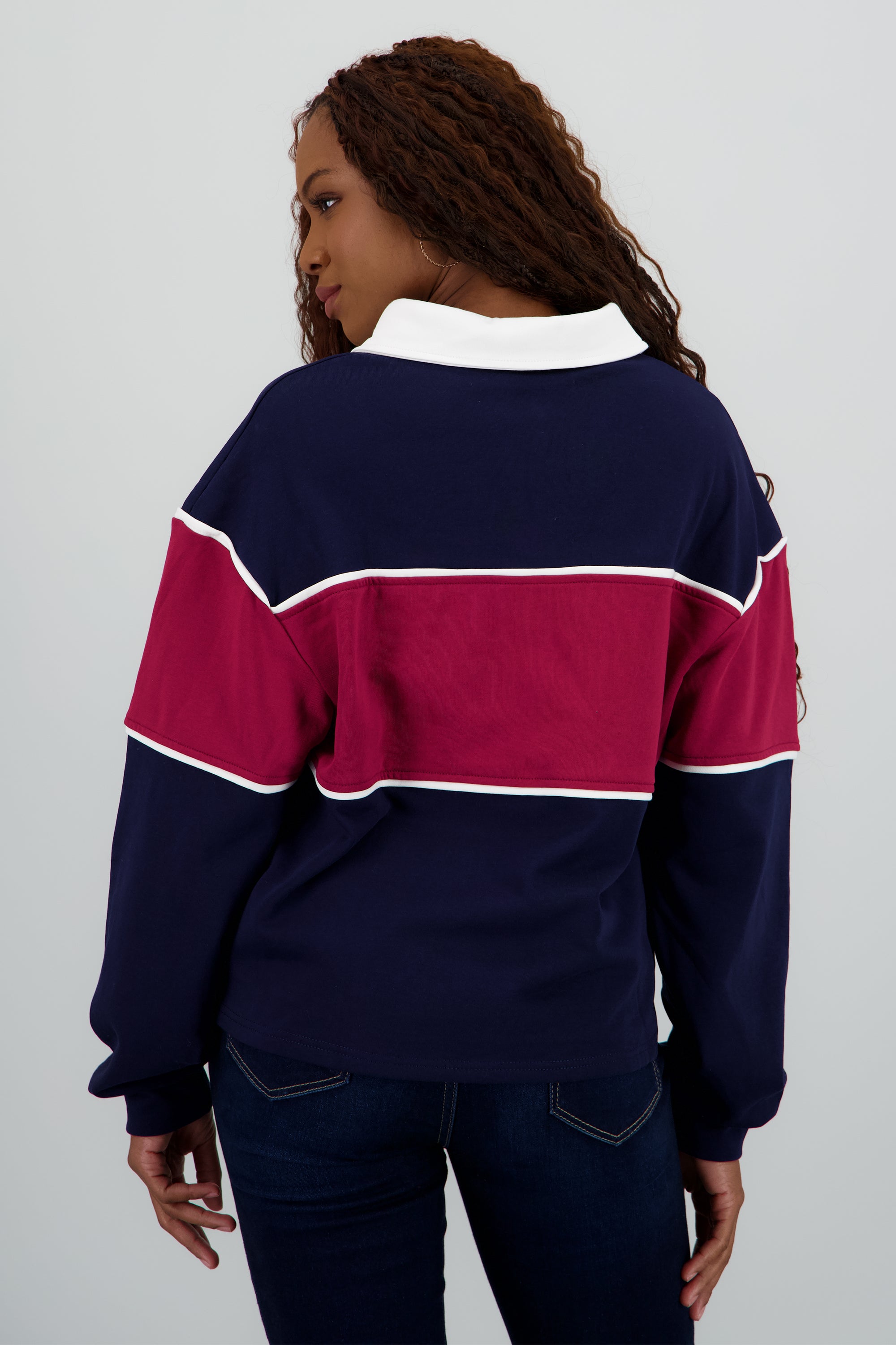Playera tipo polo manga larga MARINO COMBO